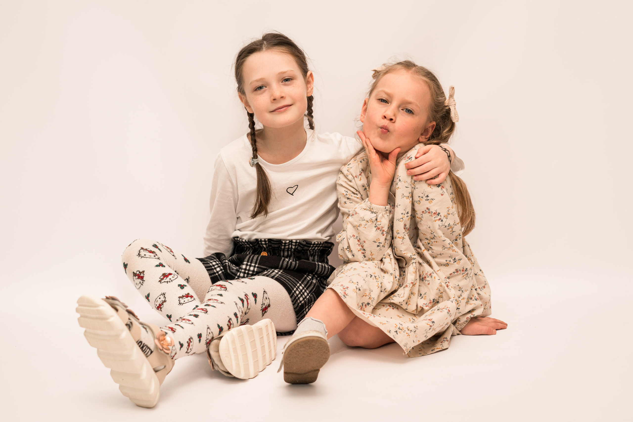 Детский сад, портреты белый фон. Фотограф Шунова Саша