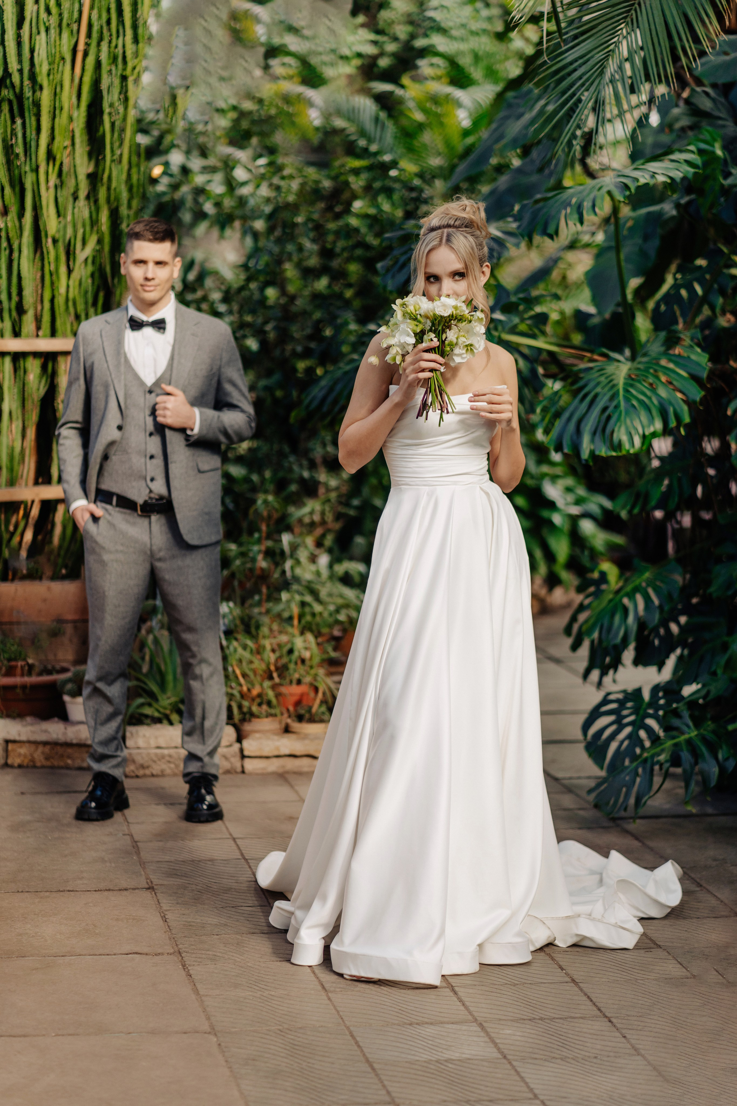 Свадебная в оранжерее. Михаил и Виктория. Фотограф Сергей Лукьяненко