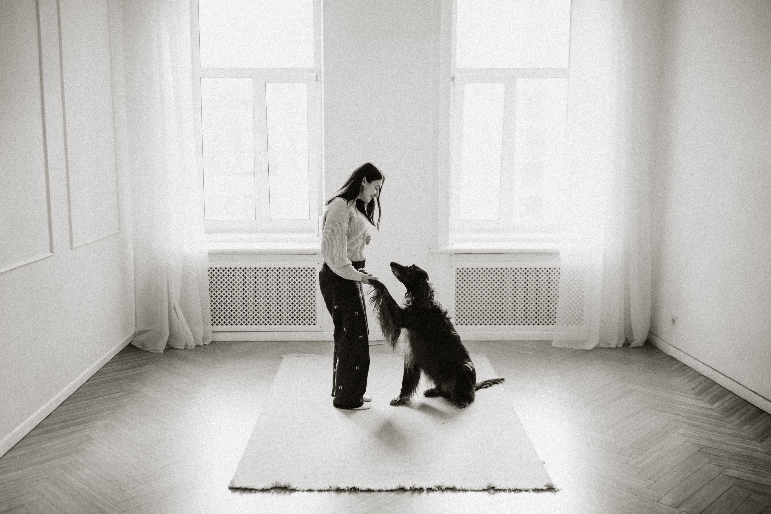 Маша, Илья и Локи. Семейный фотограф анималист Ананьева Мария — Москва