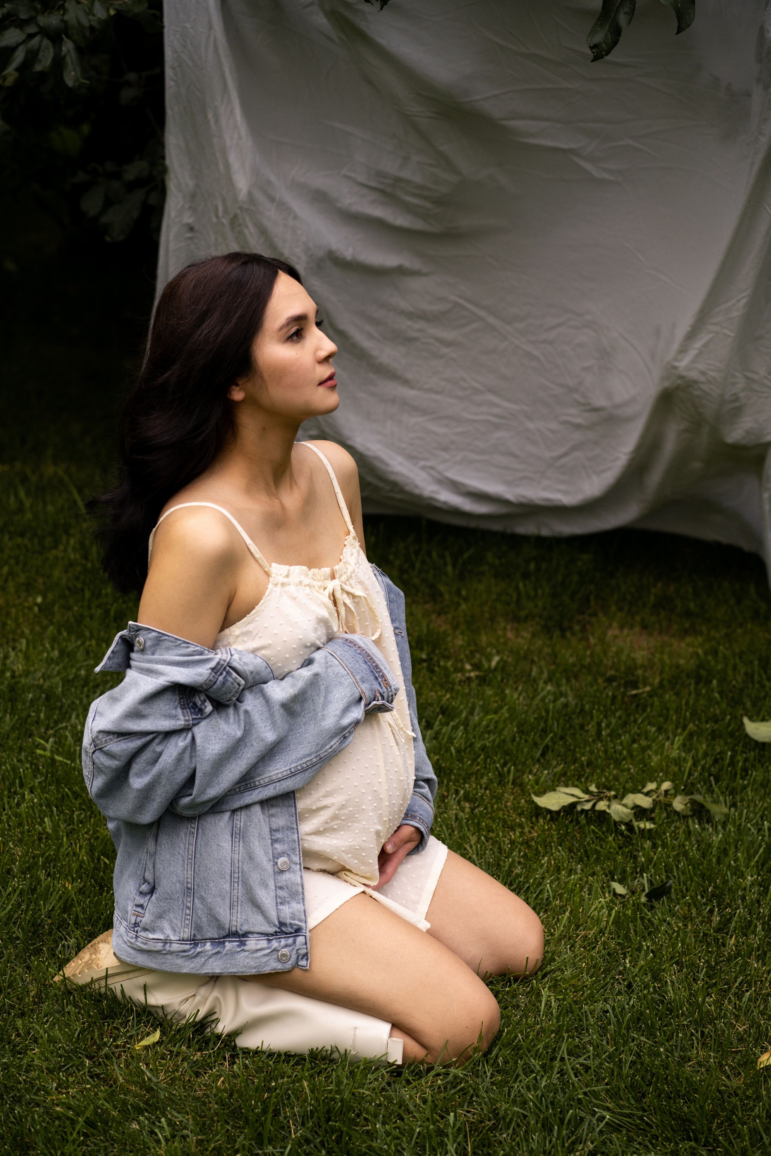 Алина, Тея & подсолнухи, фотосессия беременности. Рыжкова Елена — контент фотограф Москва Тюмень. Стилизация съемки