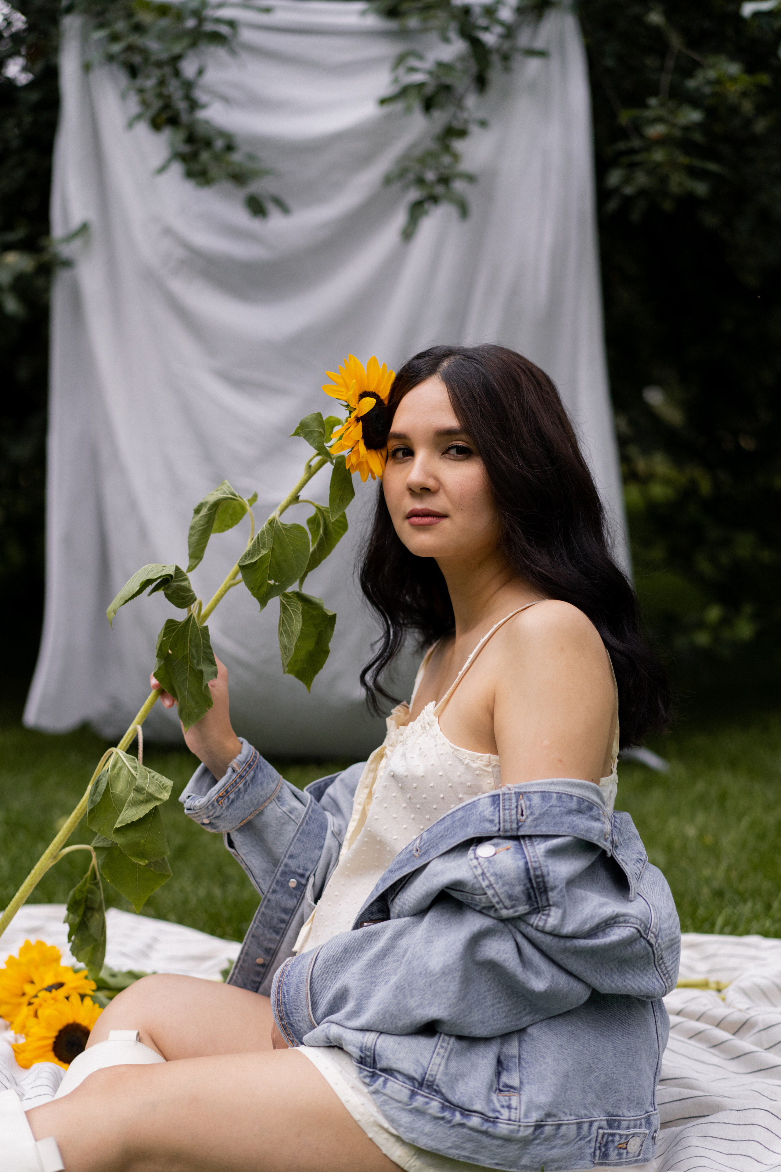 Алина, Тея & подсолнухи, фотосессия беременности. Рыжкова Елена — контент фотограф Москва Тюмень. Стилизация съемки