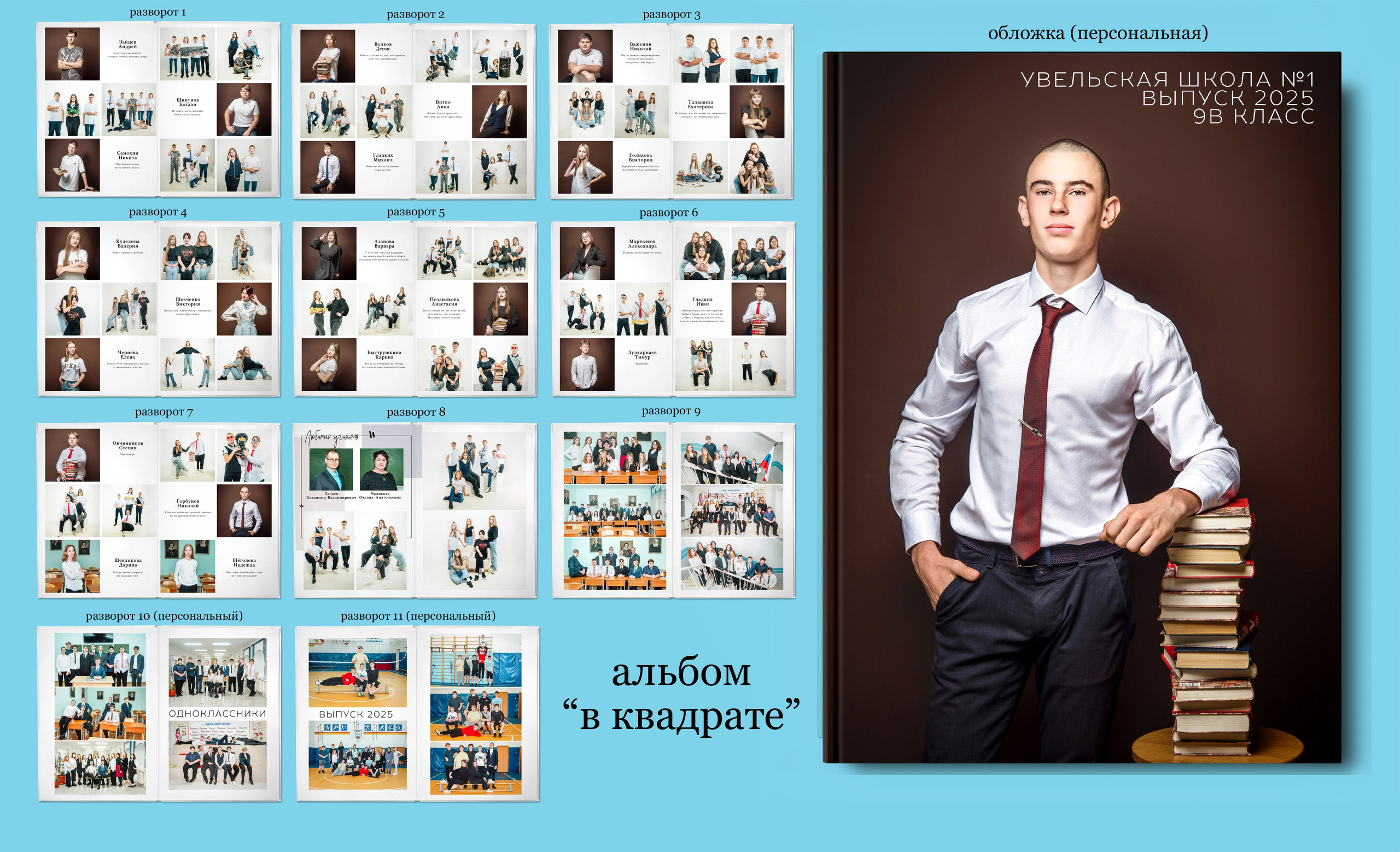 Старшая школа. Выпускные альбомы. Южноуральск