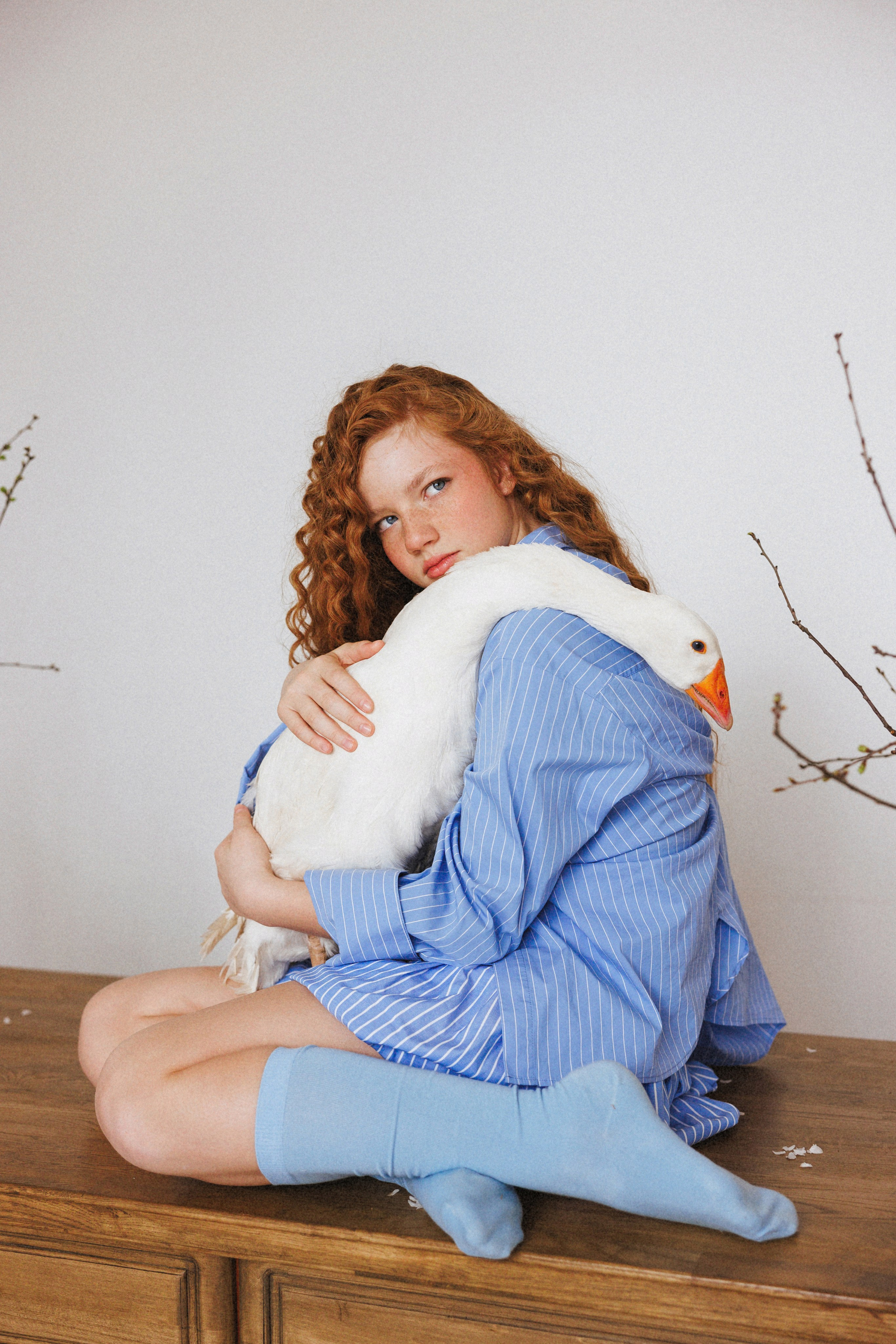 Фотосессия с Гусем в фотостудии «Lite, город Краснодар. Семейный и детский фотограф в Краснодаре Анна Трашкова