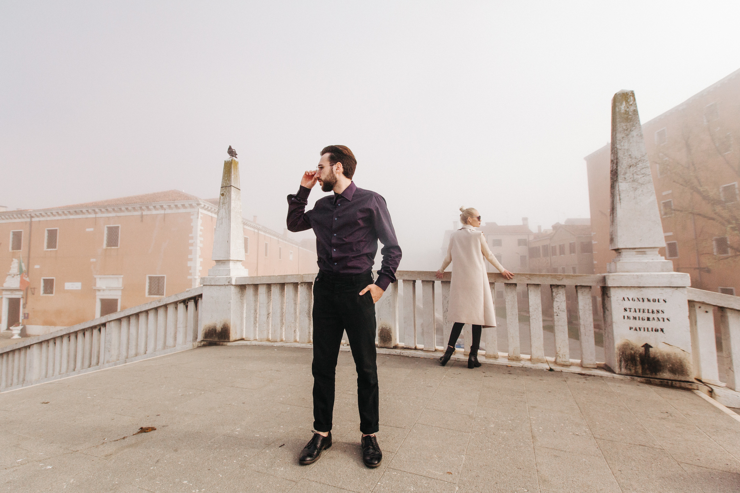 Denis + Arina / LOVE STORY / Venice. Photographer and videographer for wedding in Italy: Rome, Milan, Venic