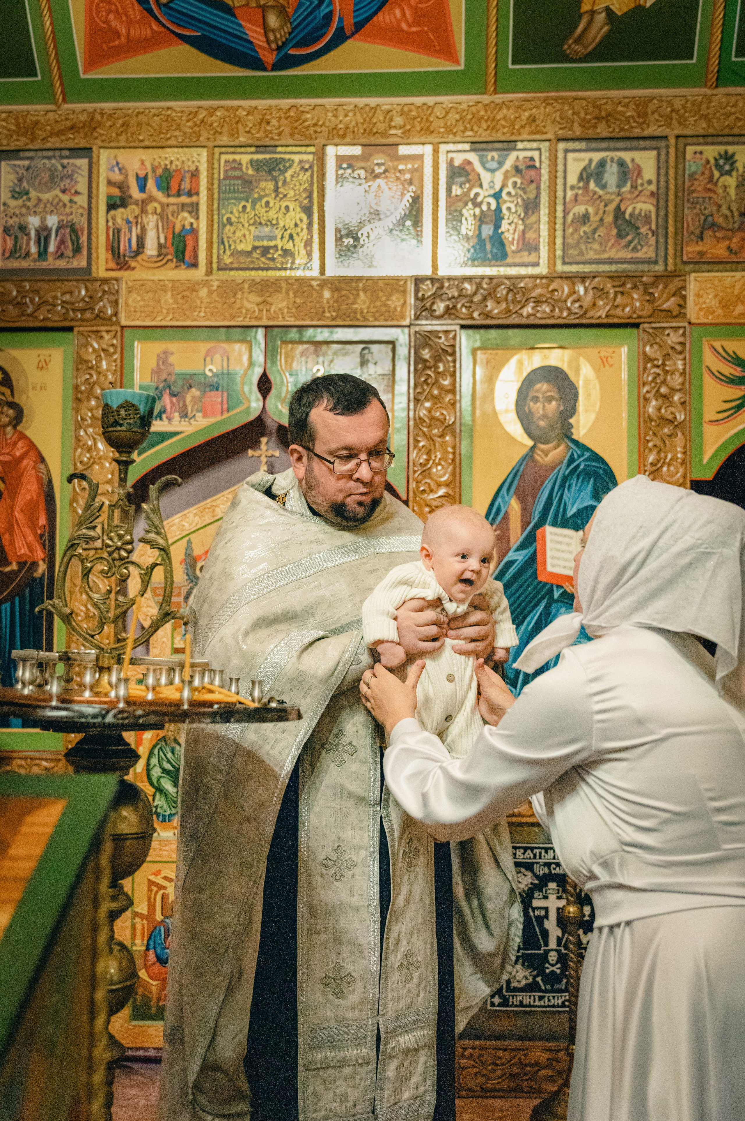 Крещение Макара в с. Дедилово. Фотограф на Крещение Тула и Венчание в Туле, детский и семейный фотограф