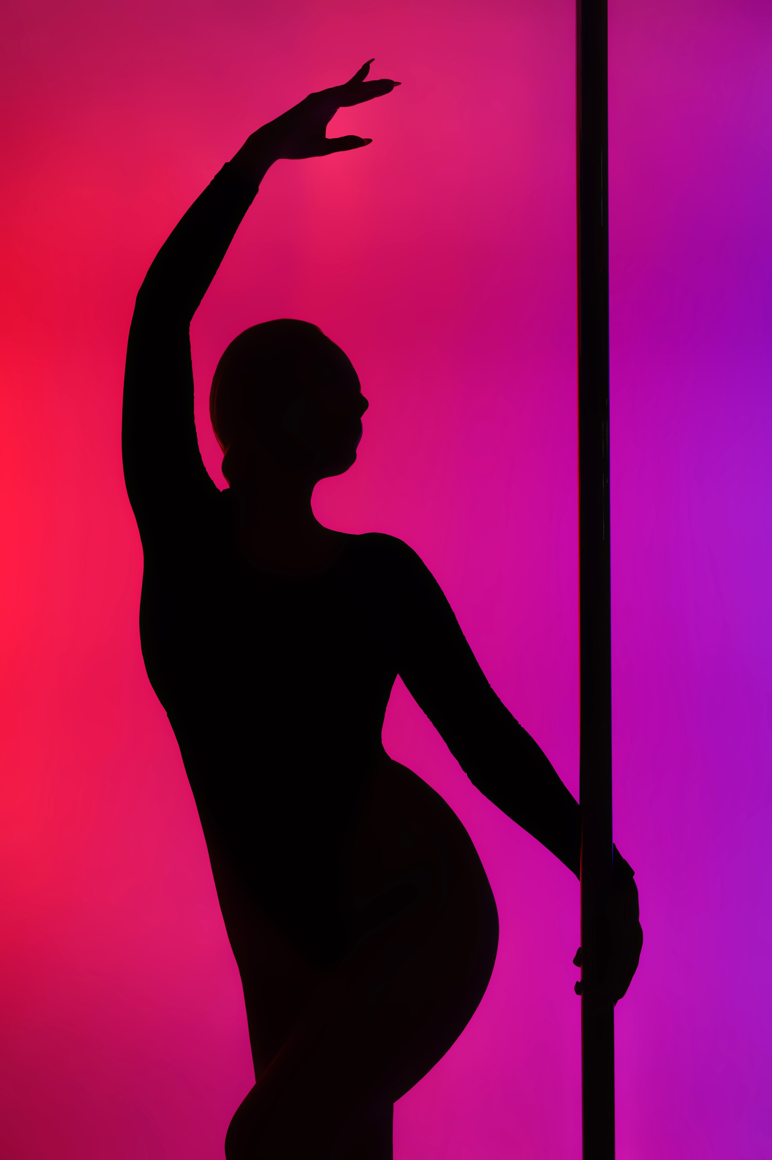 Фотосессия с цветным светом. Анна Боровикова, фотограф Пушкино