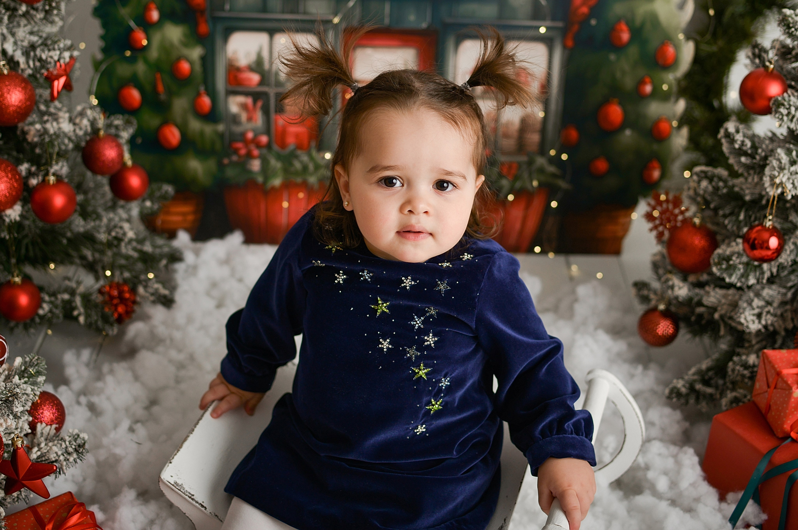 Новогодняя семейная фотосессия в Краснодаре 2023-2024. Фотограф новорожденных Краснодар Малышенко Надежда