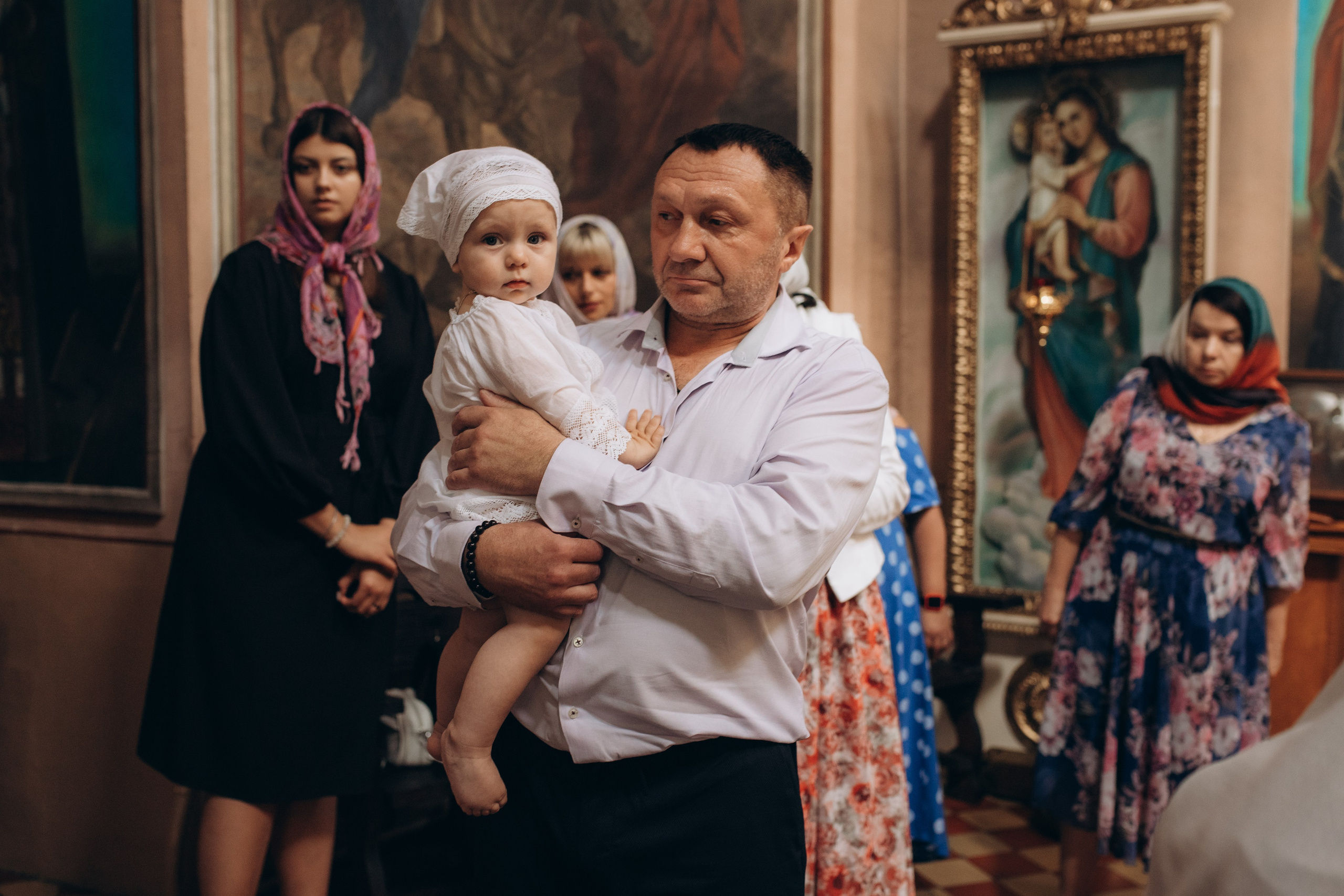 Крещение Христина. Семейный и домашний фотограф в Москве и МО Королева Валерия