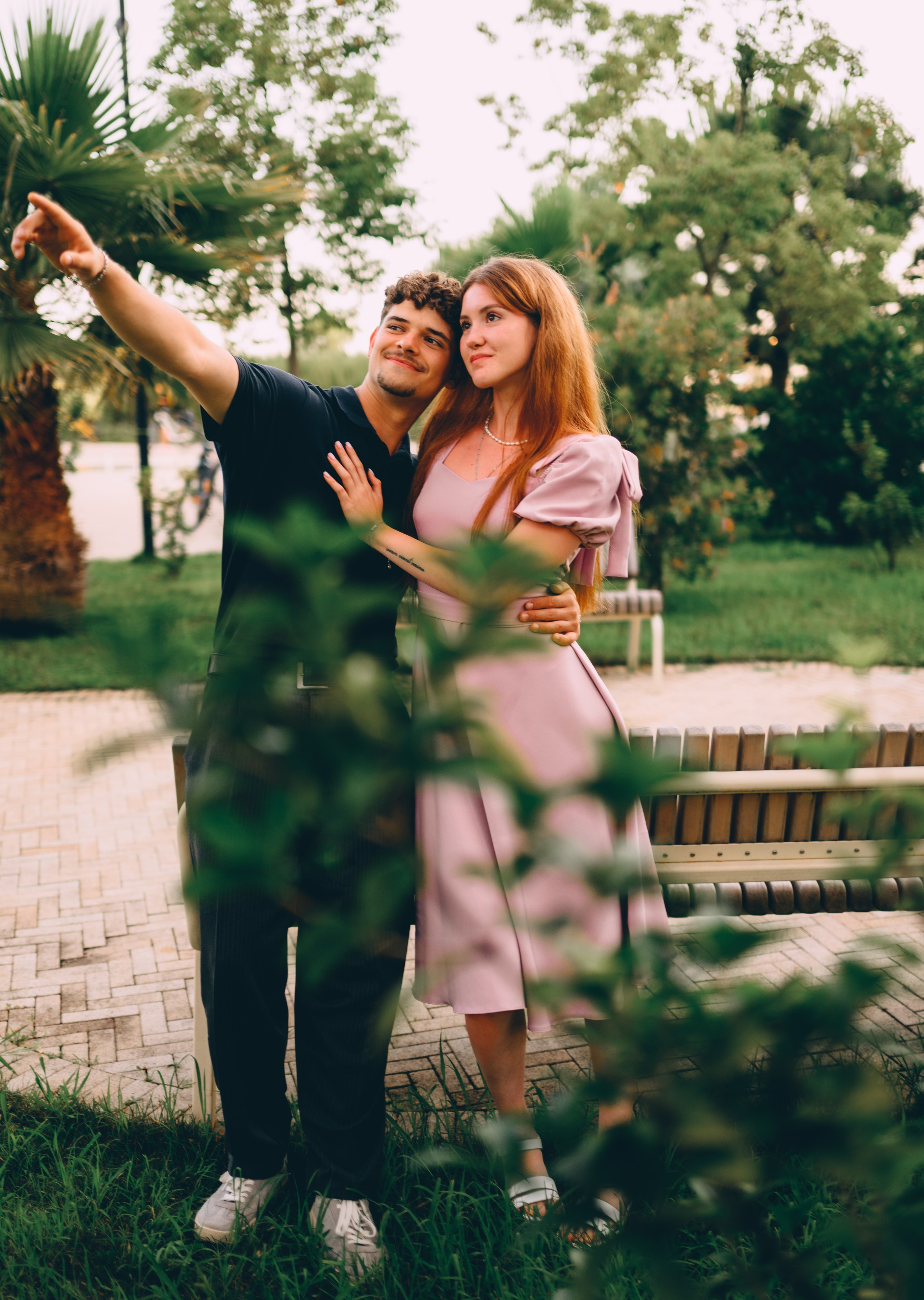 Пальмы, бананы и закат. Музыкальный сад. Свадебный и семейный фотограф София Невская