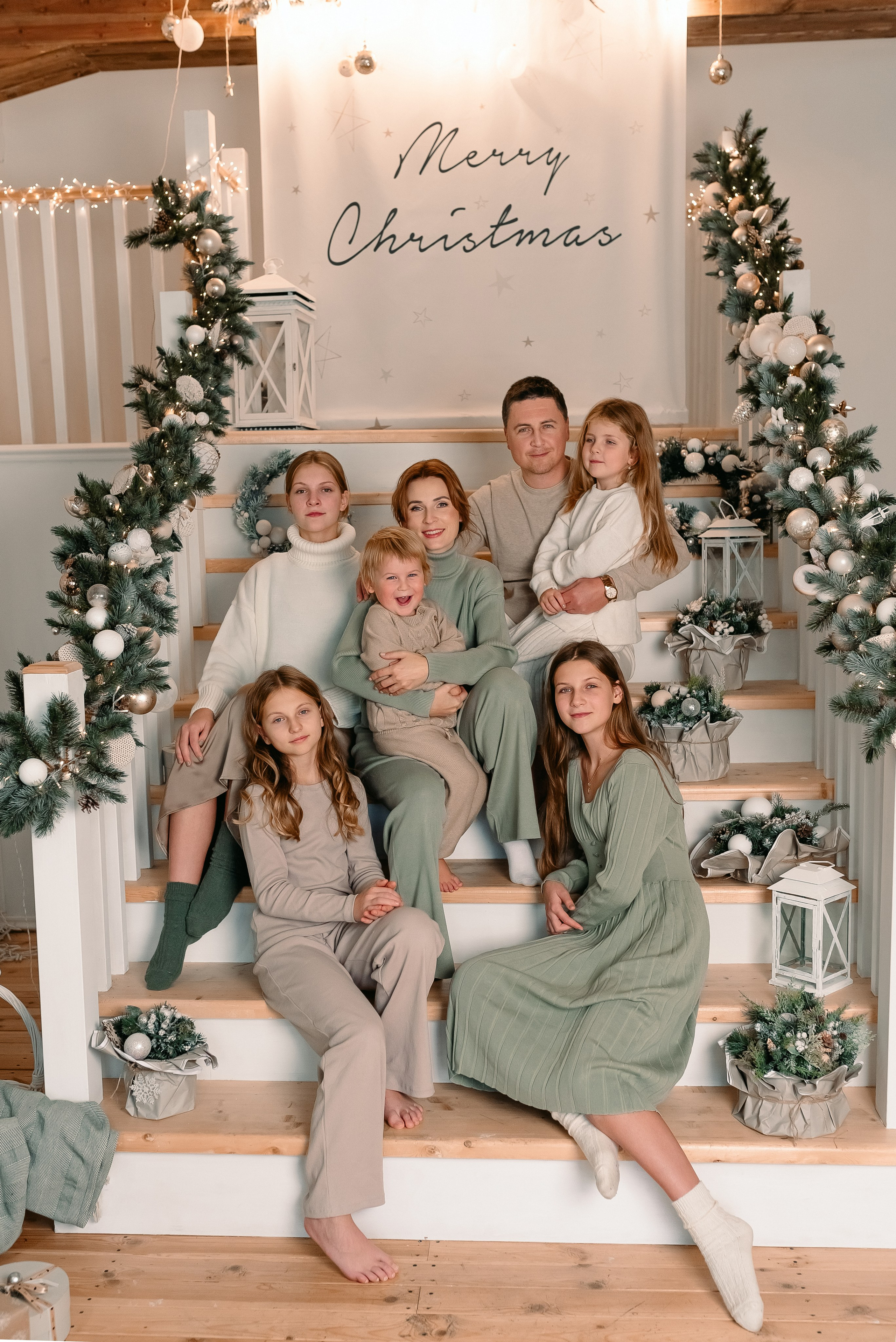 Новогодняя семейная фотосессия. Фотограф Юлия Кондратьева