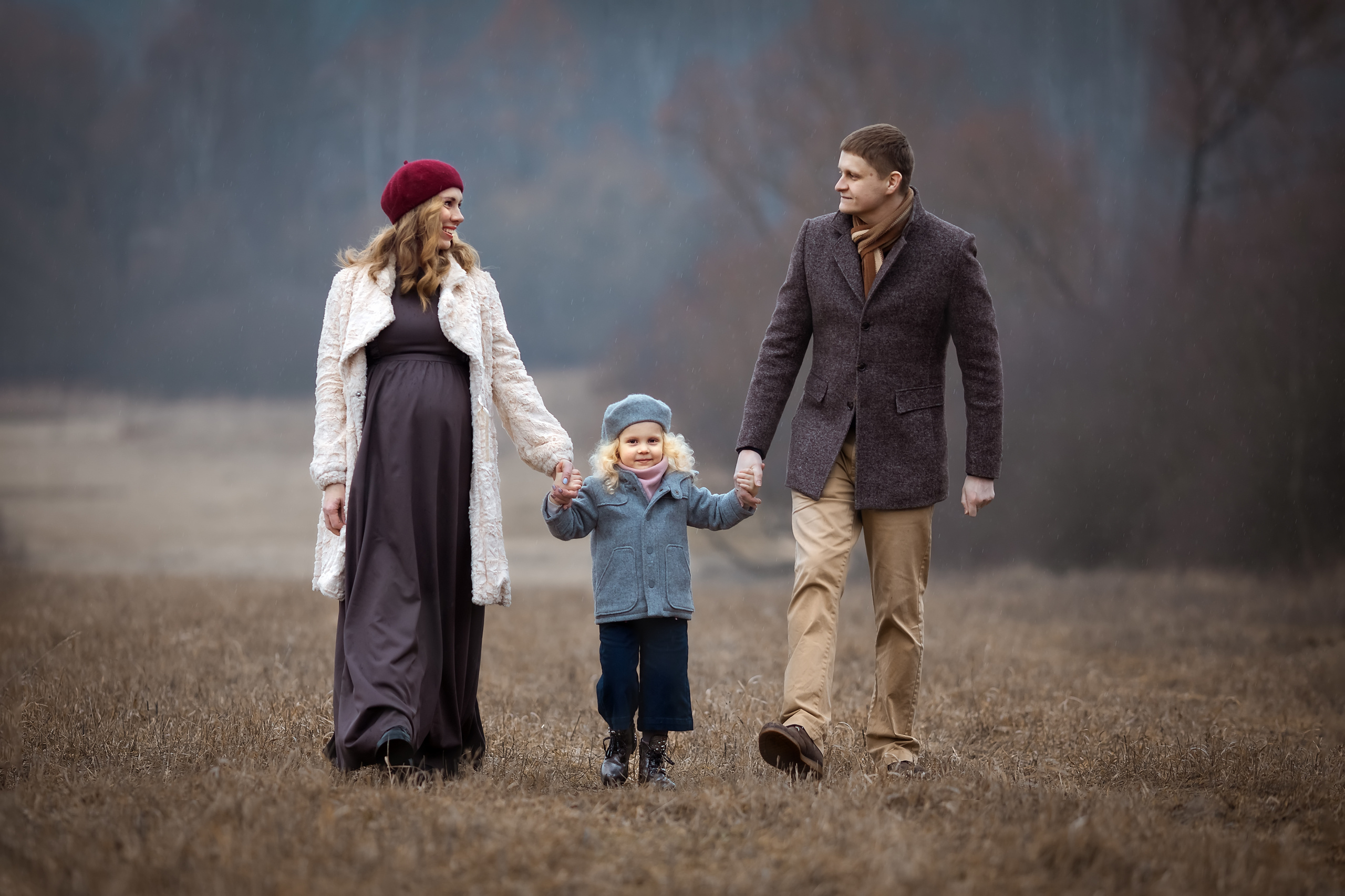 Фотопрогулка для Максима, Екатерины и Саши. Женский семейный фотограф Тула Москва Захарова Анна