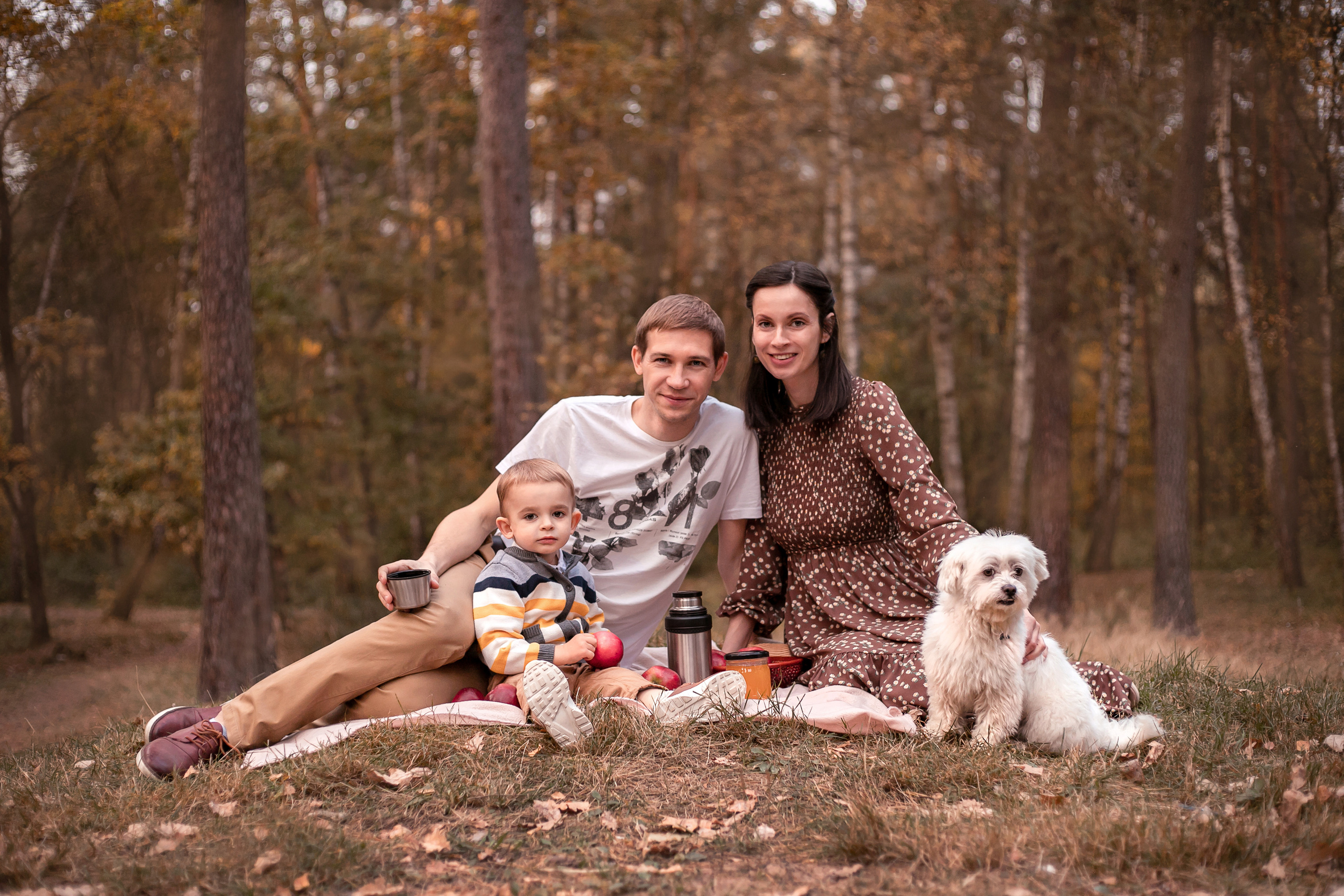 В осеннем лесу. Семейный и детский фотограф в Калуге Вероника Голованова