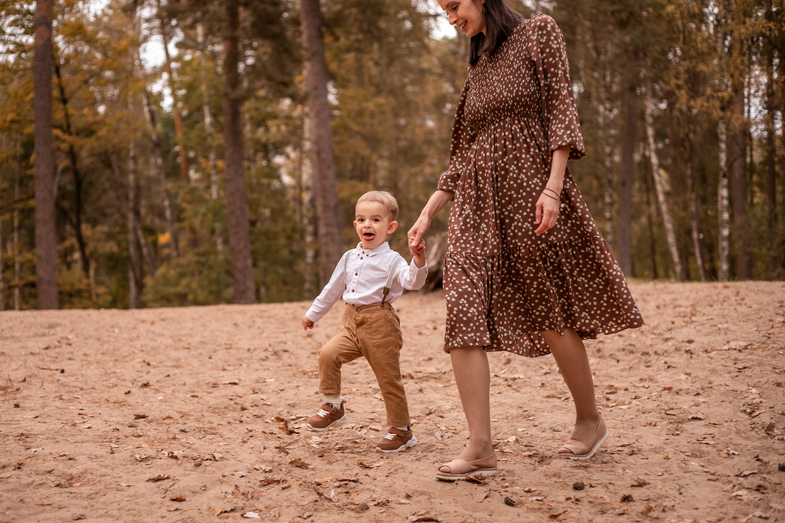В осеннем лесу. Семейный и детский фотограф в Калуге Вероника Голованова