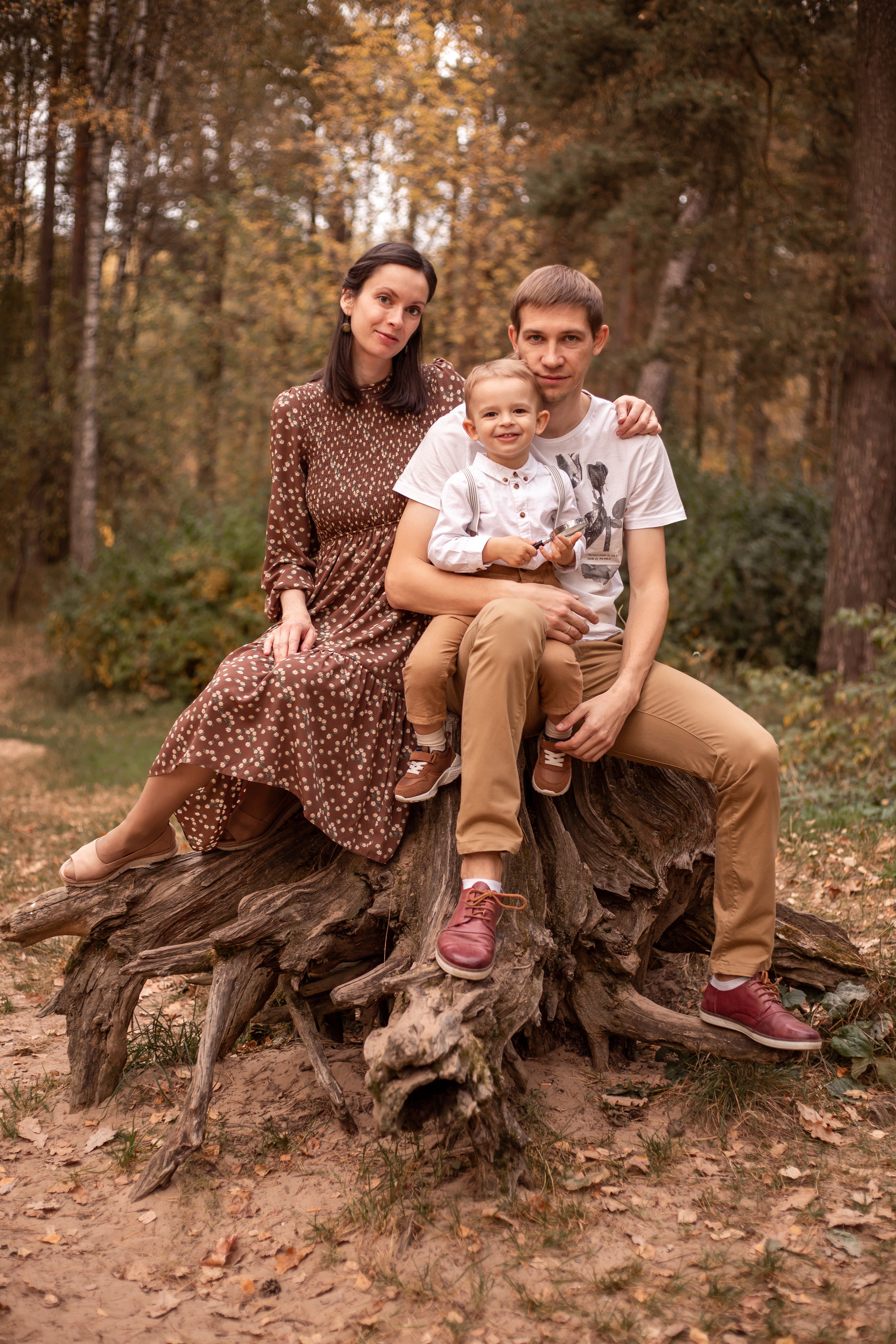 В осеннем лесу. Семейный и детский фотограф в Калуге Вероника Голованова