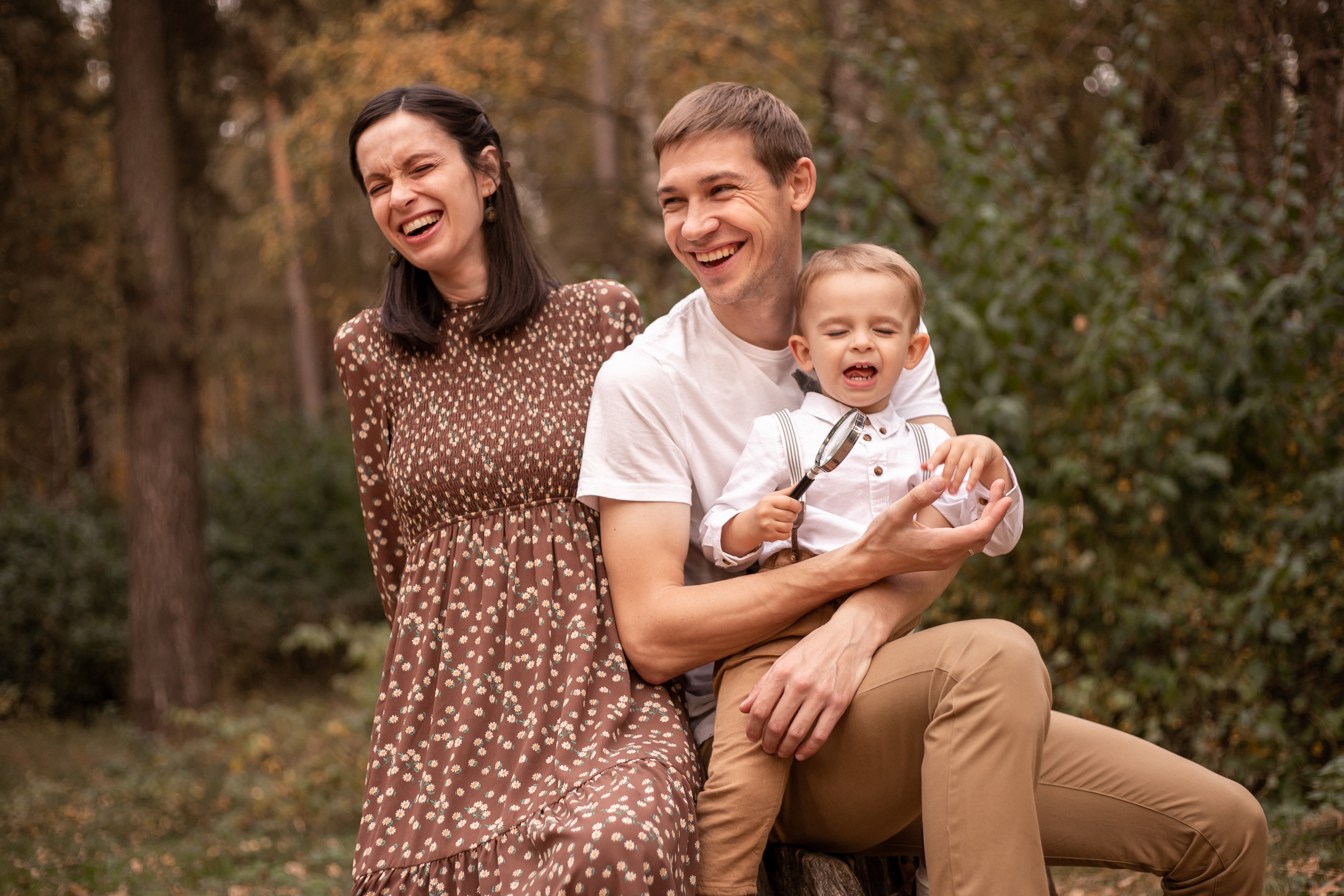 В осеннем лесу. Семейный и детский фотограф в Калуге Вероника Голованова