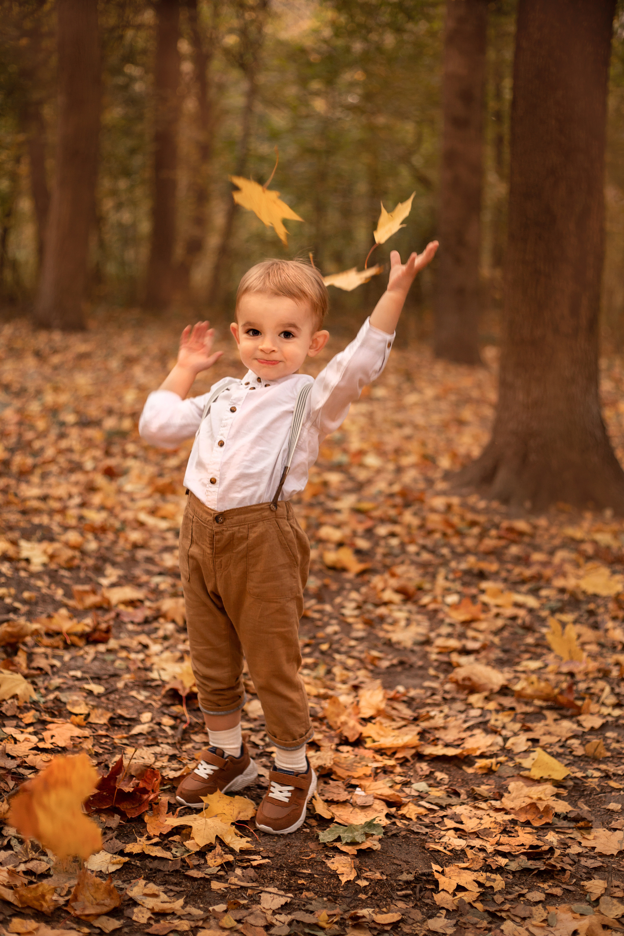 В осеннем лесу. Семейный и детский фотограф в Калуге Вероника Голованова