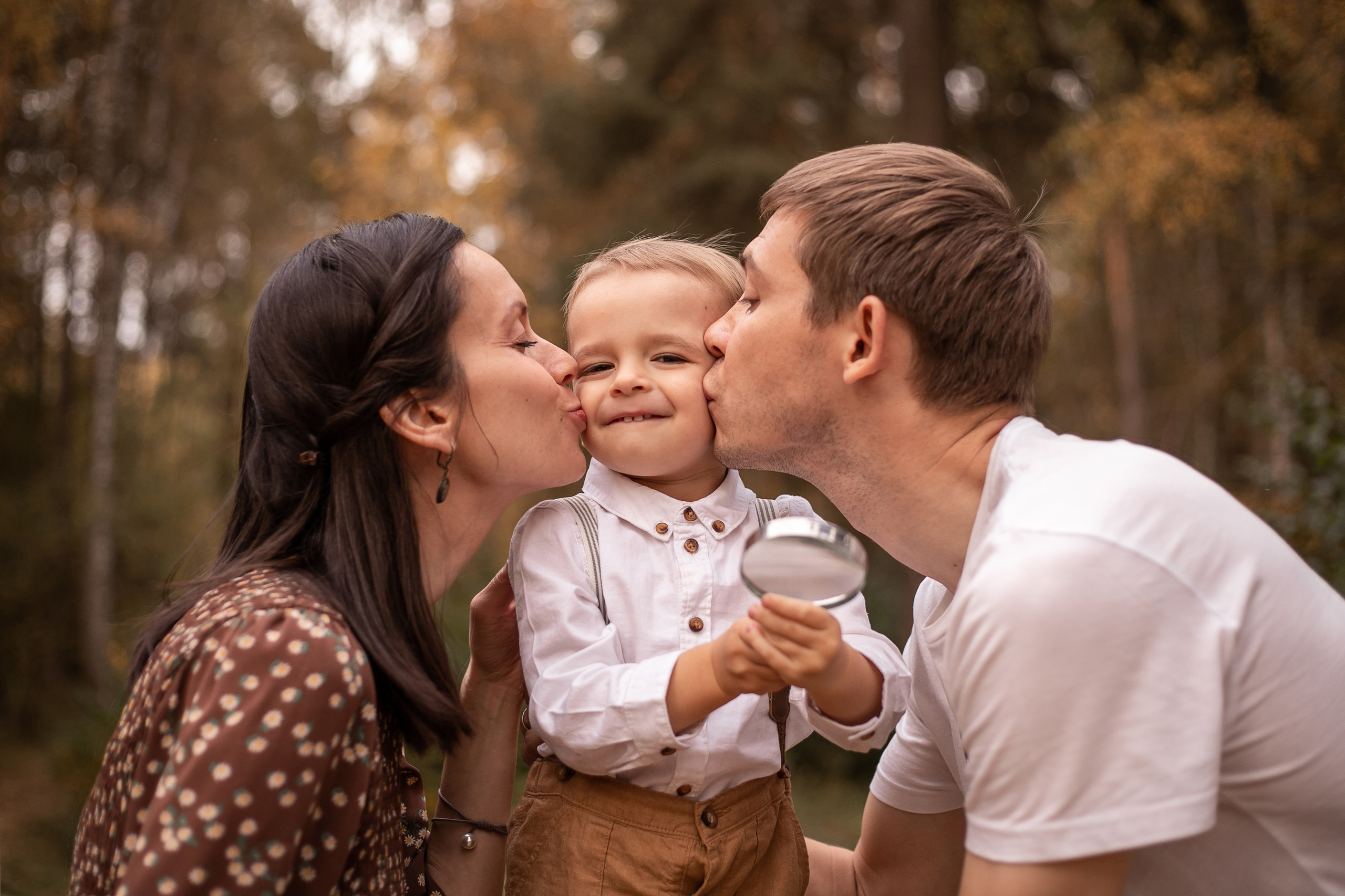 В осеннем лесу. Семейный и детский фотограф в Калуге Вероника Голованова
