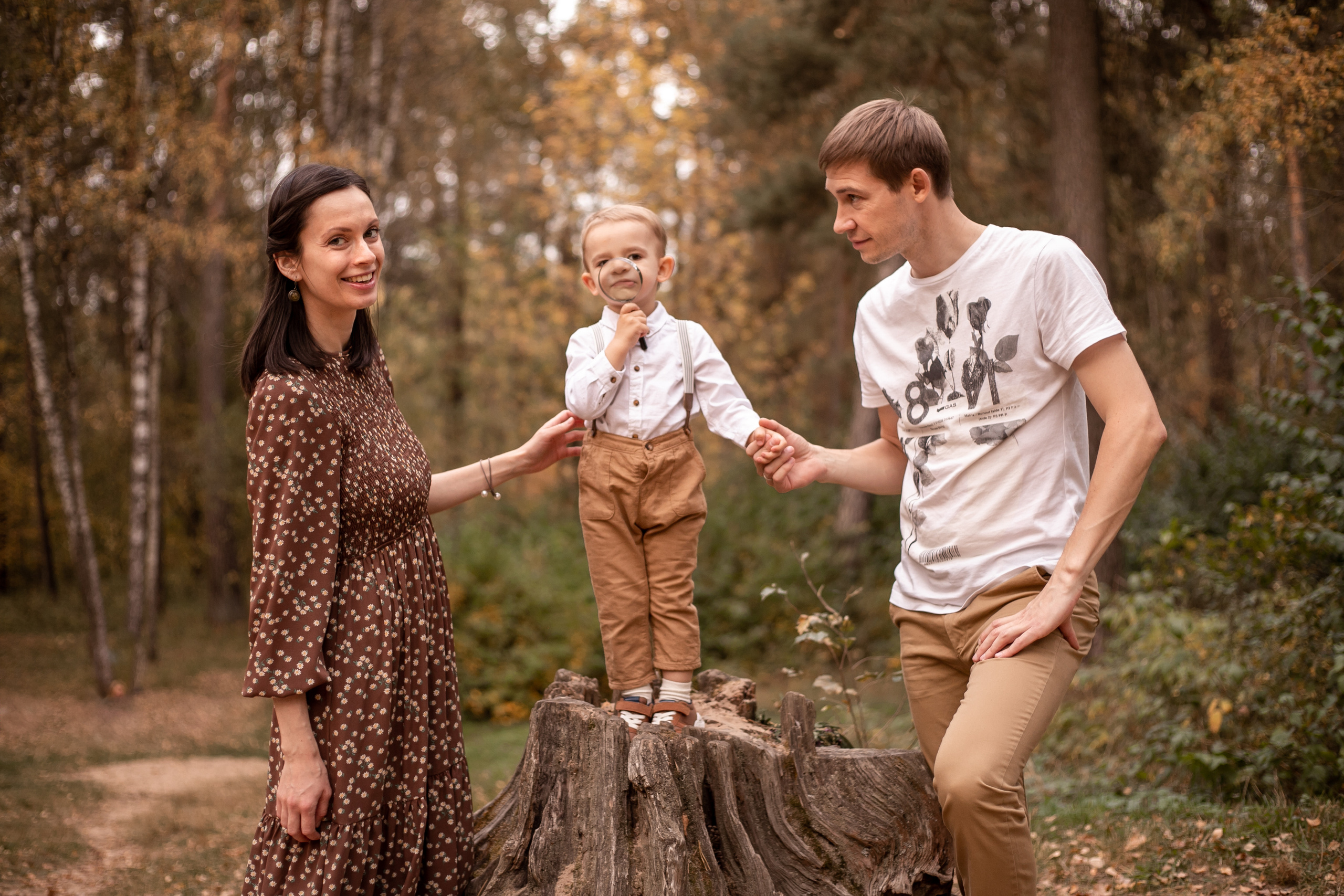 В осеннем лесу. Семейный и детский фотограф в Калуге Вероника Голованова