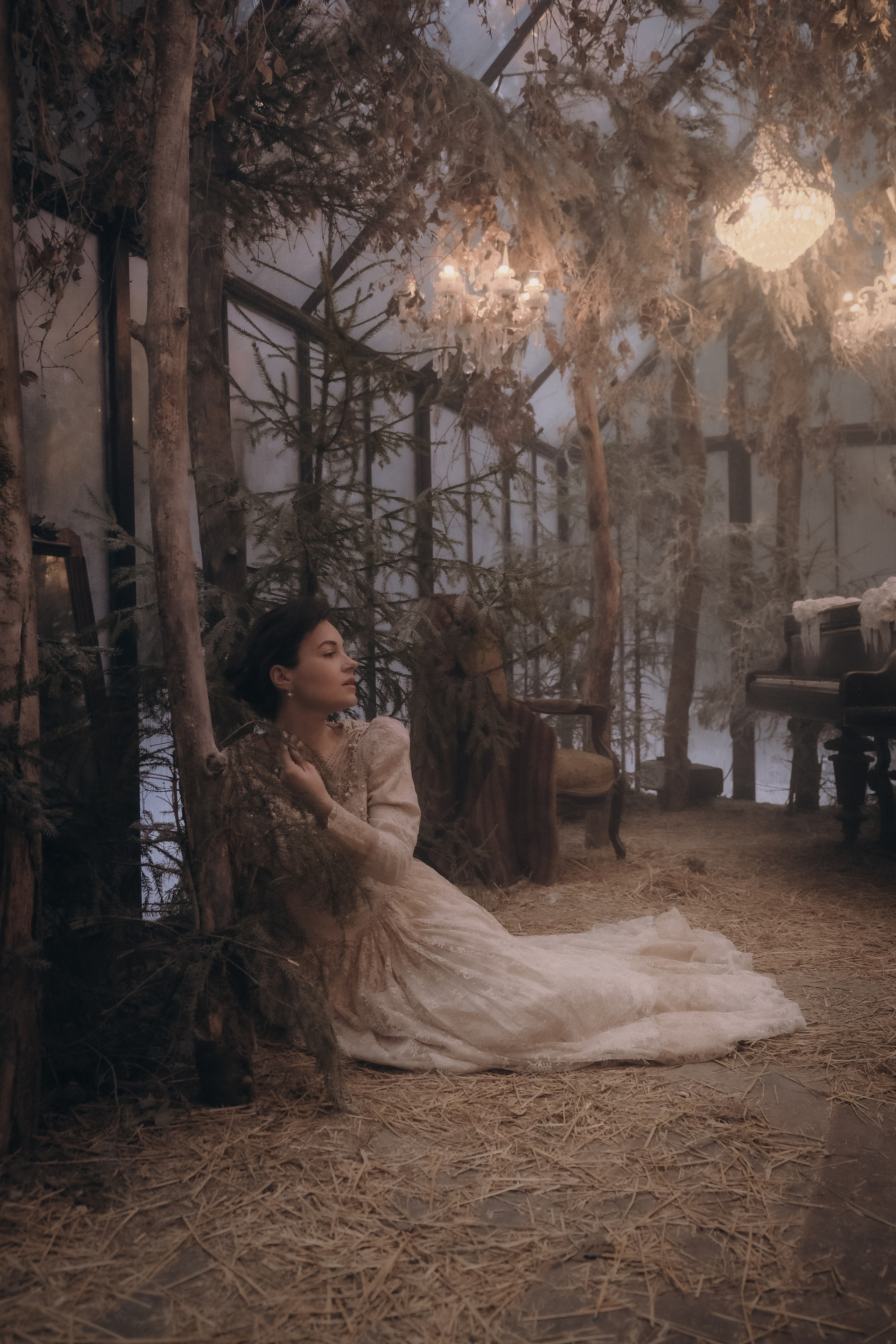 В заброшенной оранжерее. Свадебный и семейный фотограф в Москве Инника Кетлер