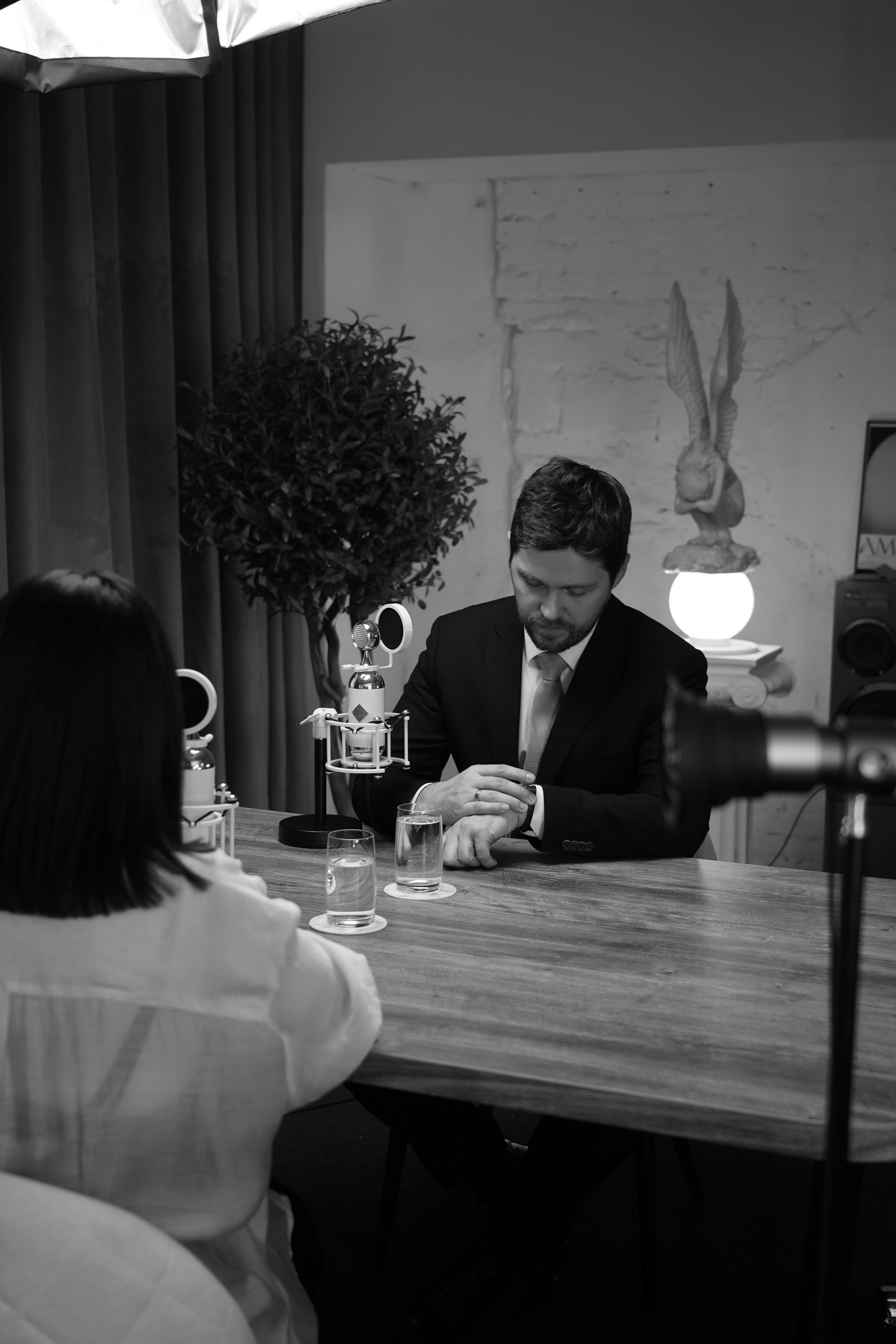 Процесс записи подкаста. Анна, фотограф Москва, Зеленоград