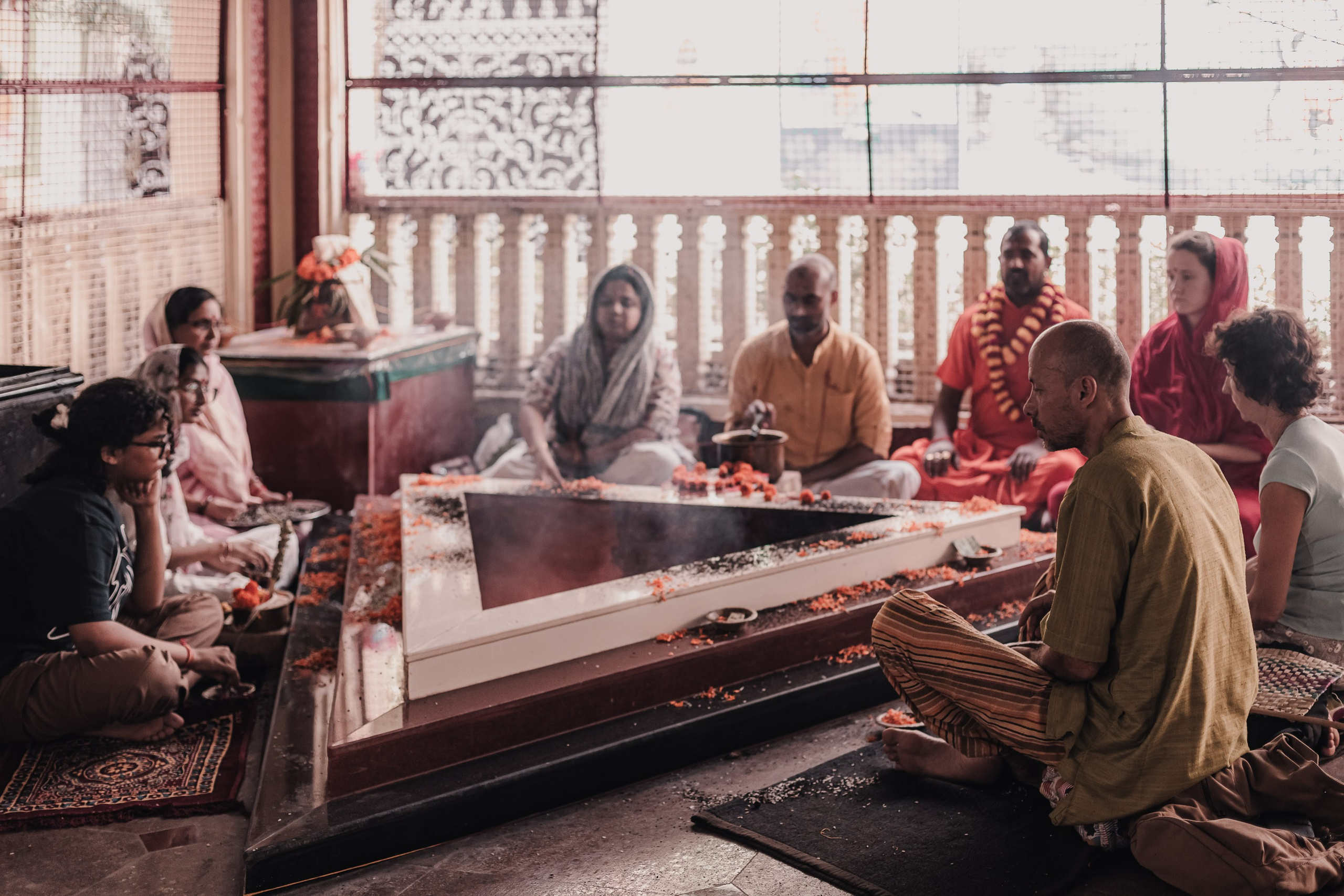 Navaratri yajna at Devraha Baba Ji ashram. Мариам Багдасарян
