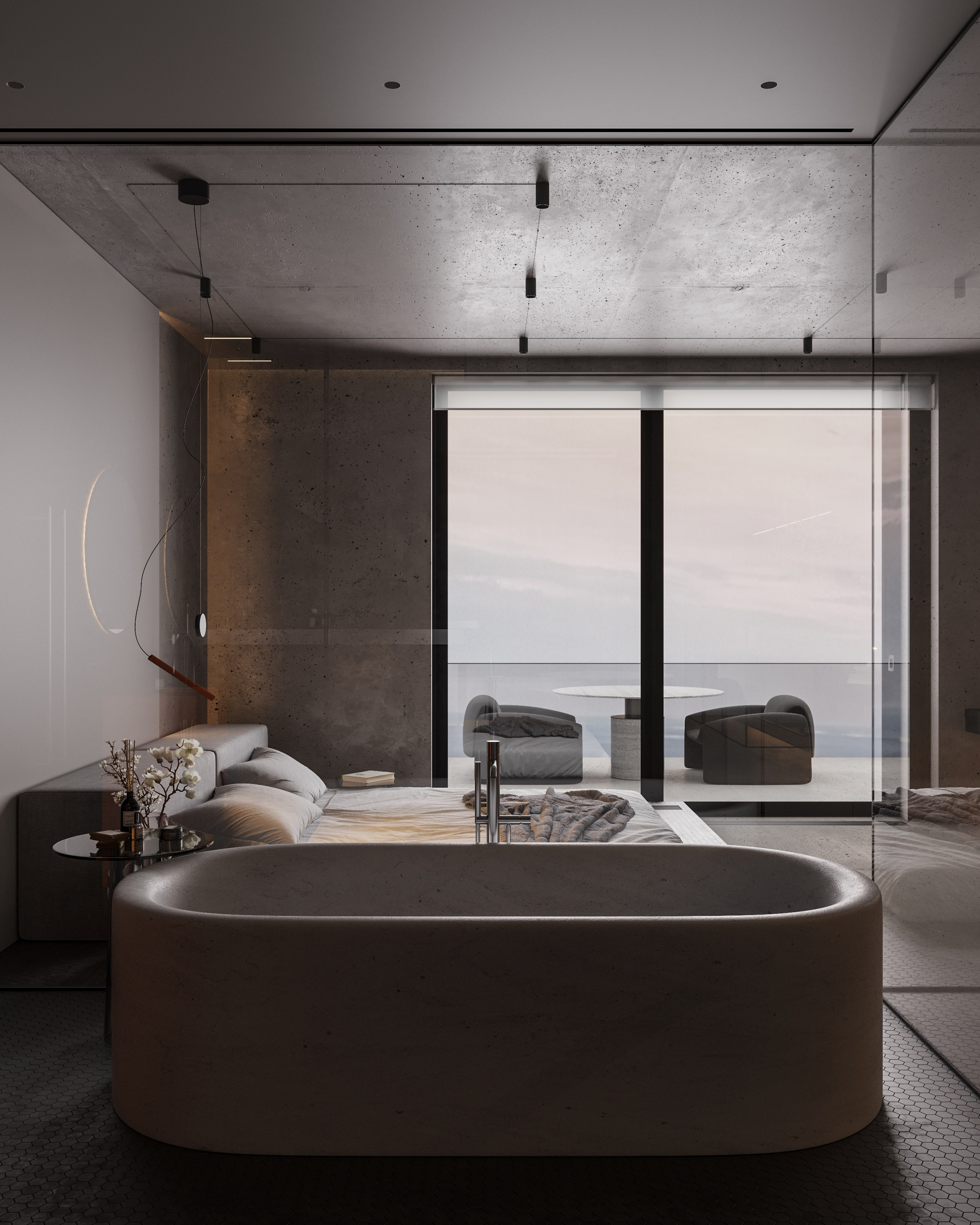 MK | Master bedroom. 3D визуализация интерьеров — Ирина