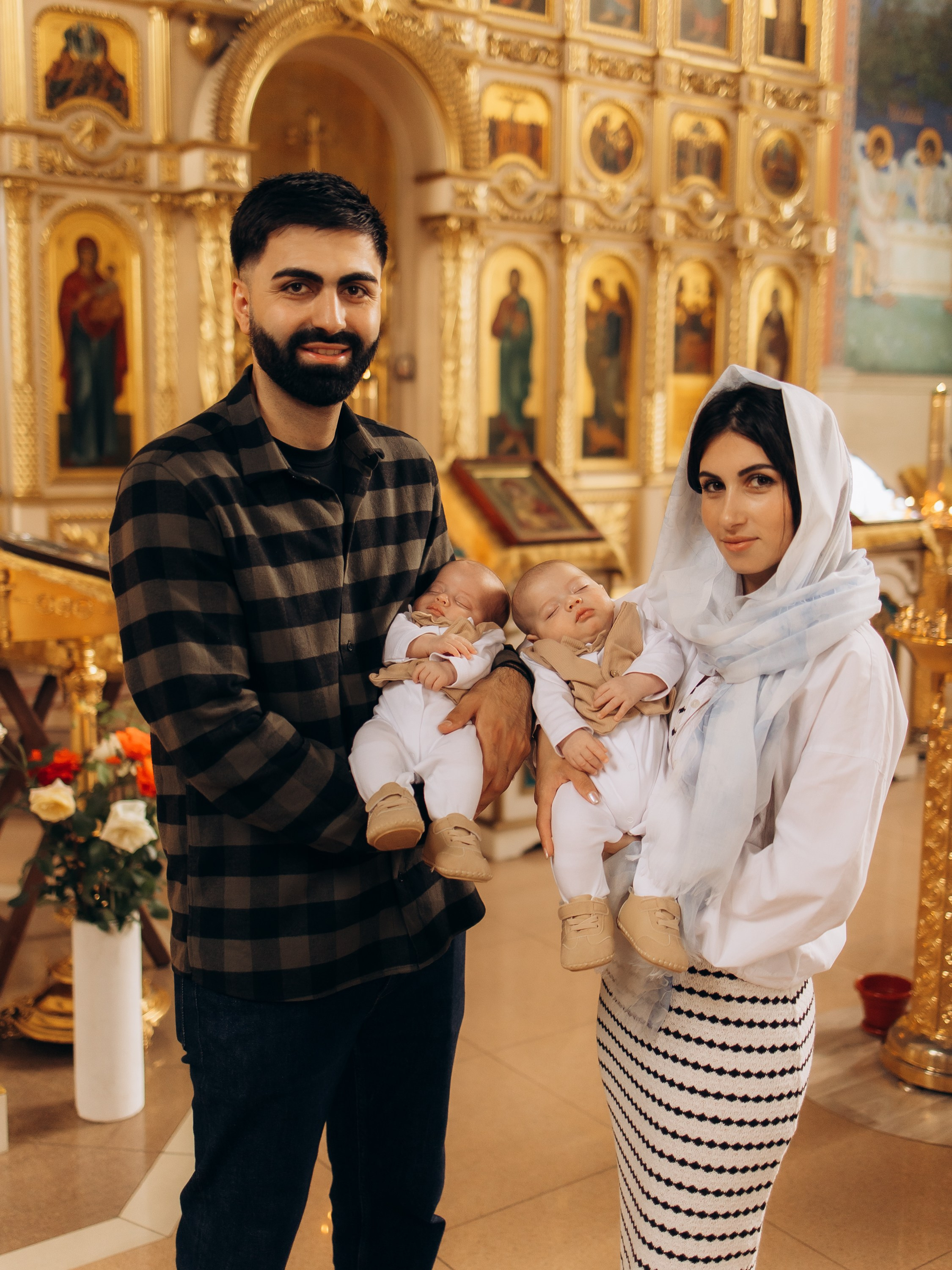 Крещение Николая и Александра. Семейный фотограф в Краснодаре Храмова Анна