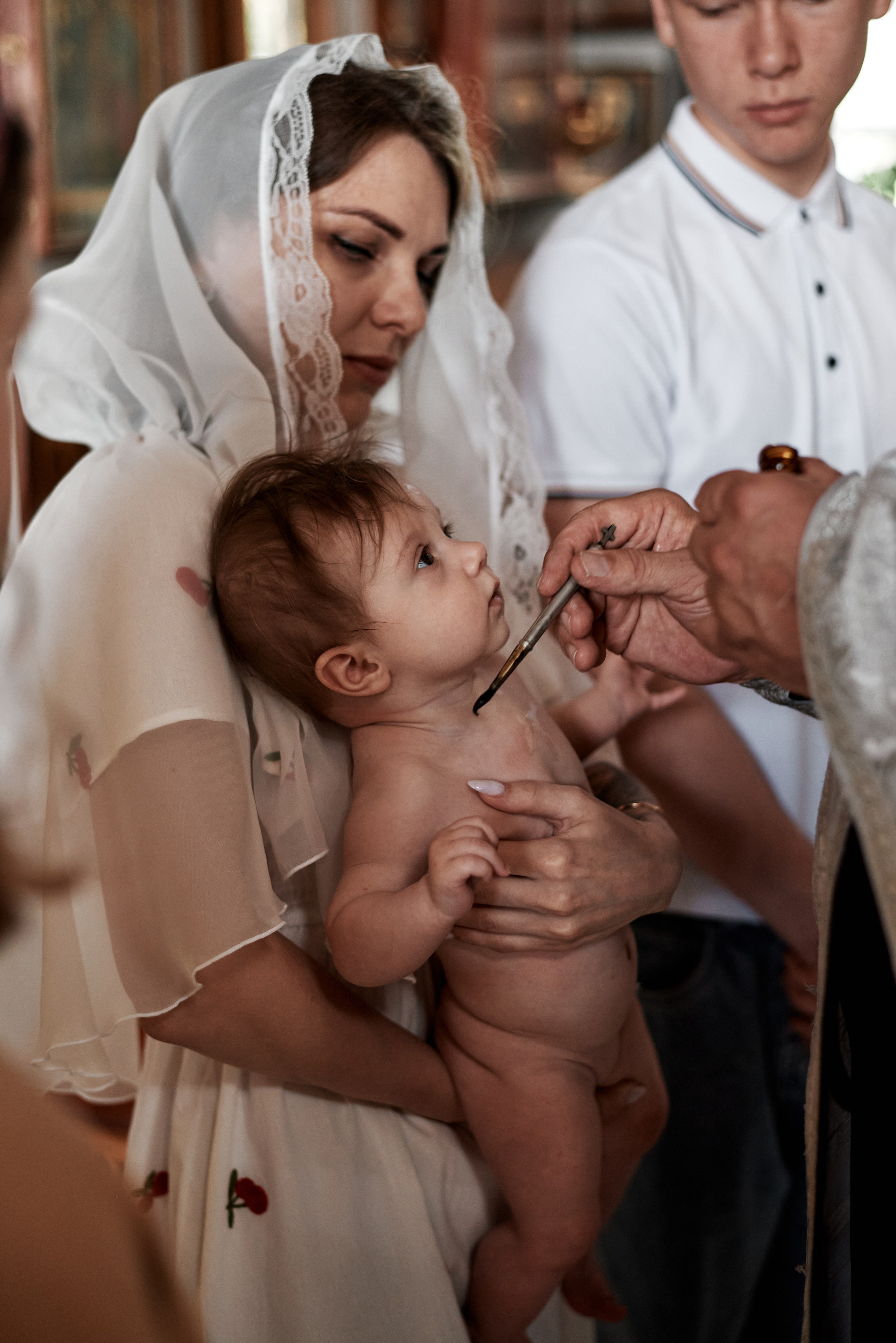 Фотосъемка таинства крещения. Семейный фотограф в Железнодорожном Масаева Елена