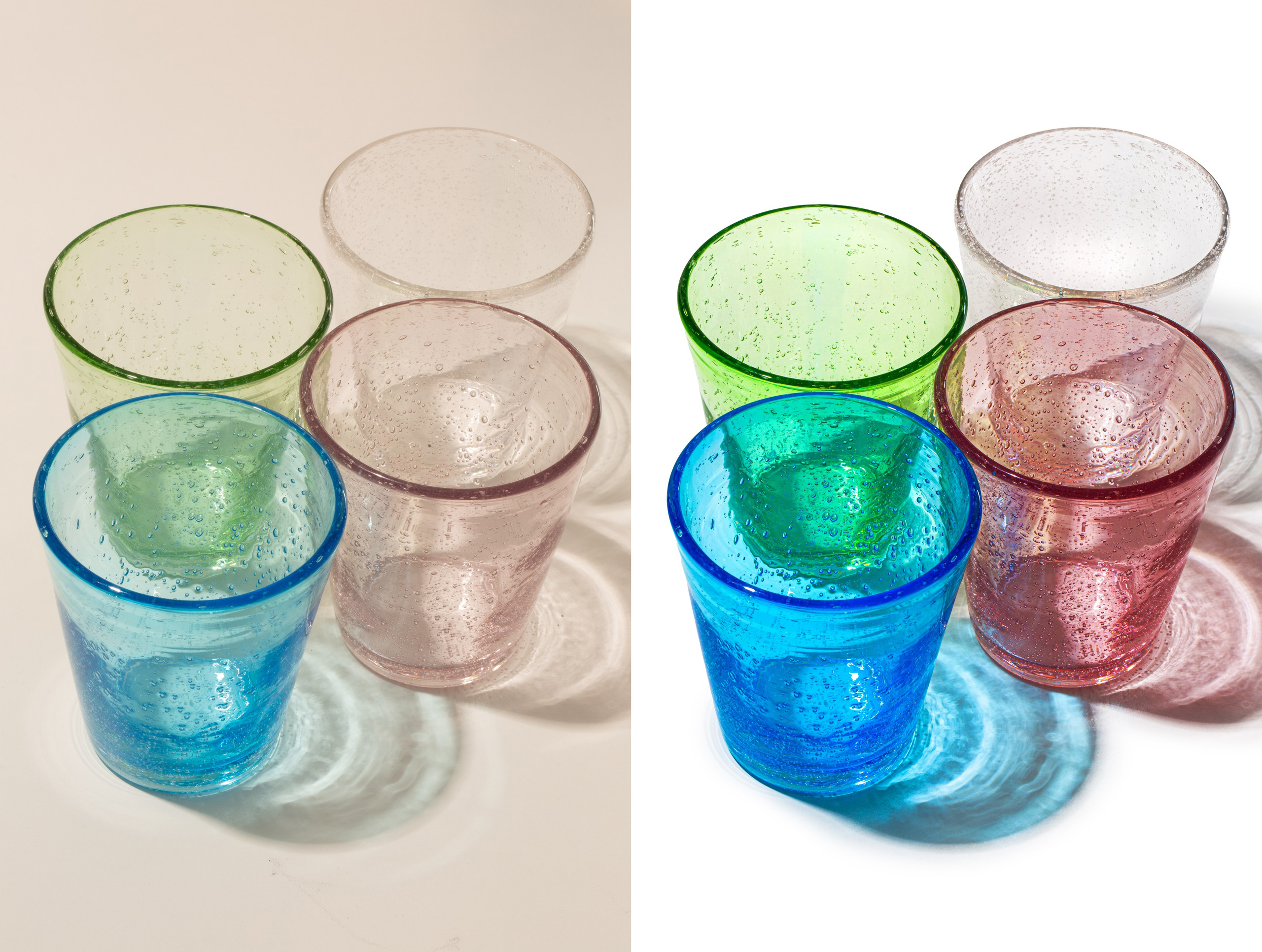 Ретушь фотографий стеклянной посуды | Студия SVITHART