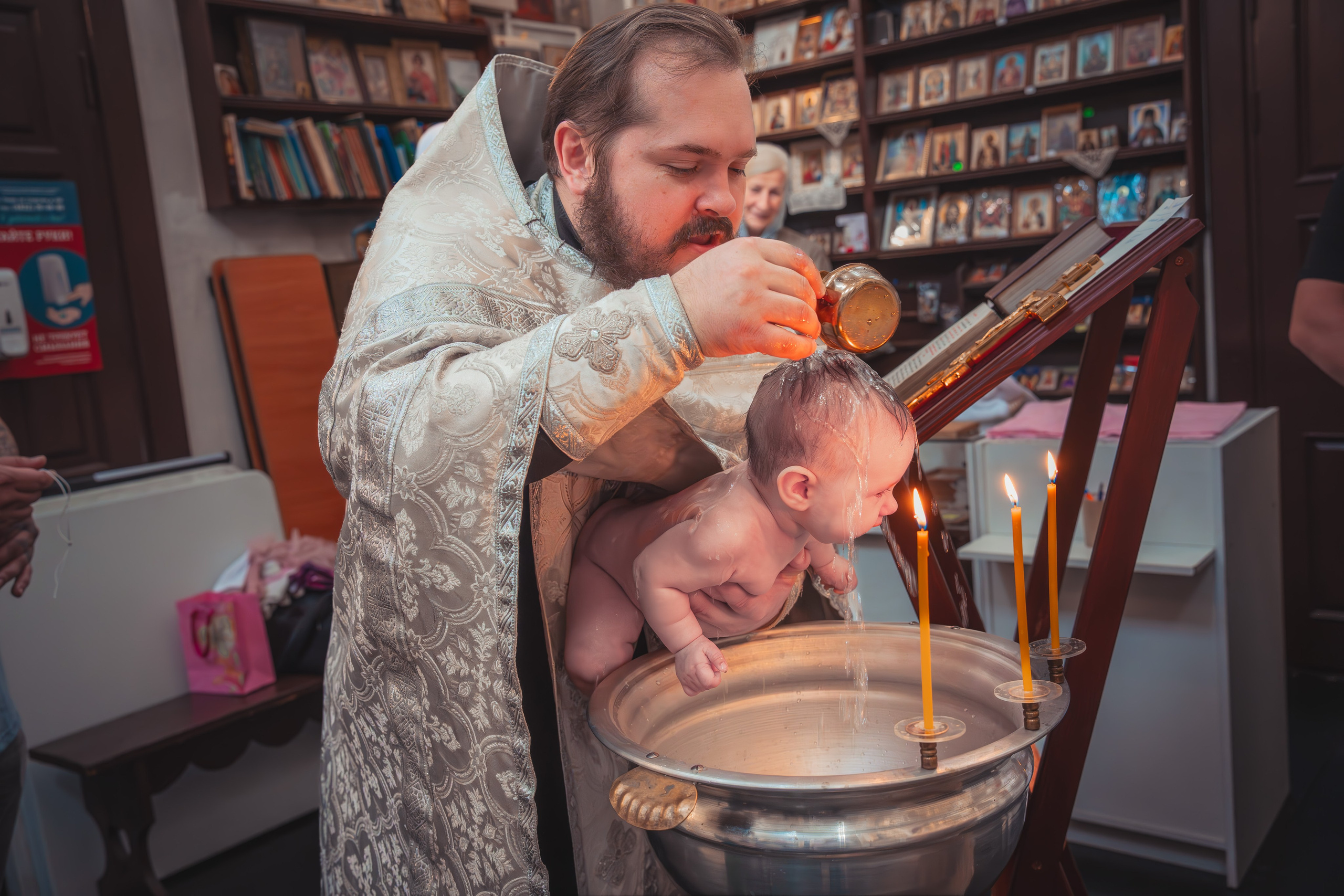 Крещение Анастасии в храме Михаила Тверского. Фотограф Евгений Егоров