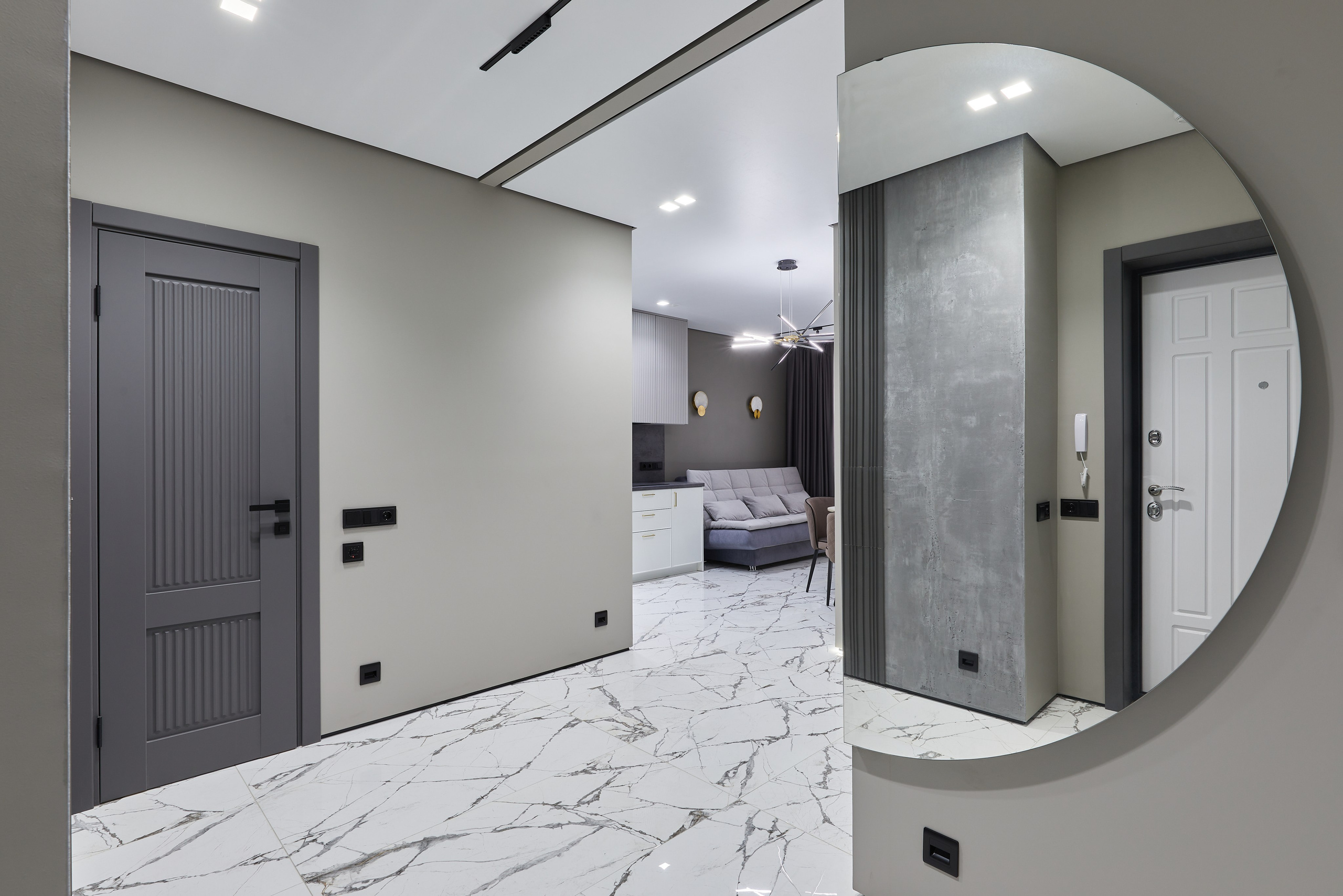 1-КОМНАТНАЯ С ДИЗАЙНЕРСКИМ РЕМОНТОМ В ЖК АЛЬПИЙСКИЙ КВАРТАЛ. Интерьерный фотограф в Сочи Анисимова Ольга