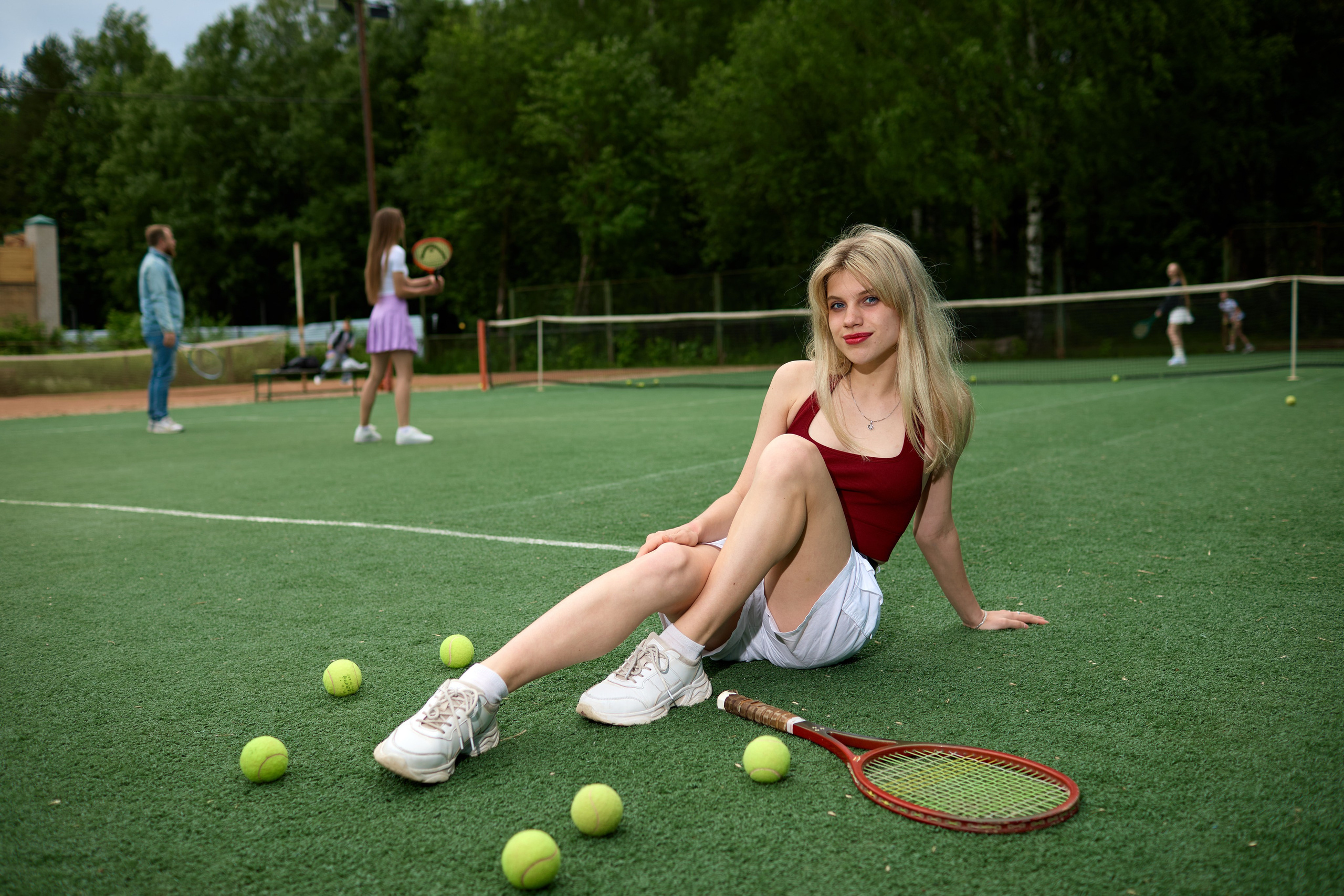 Фотосессия на теннисном корте Парка Победы. Фотограф Илья Прохоров в Кирове