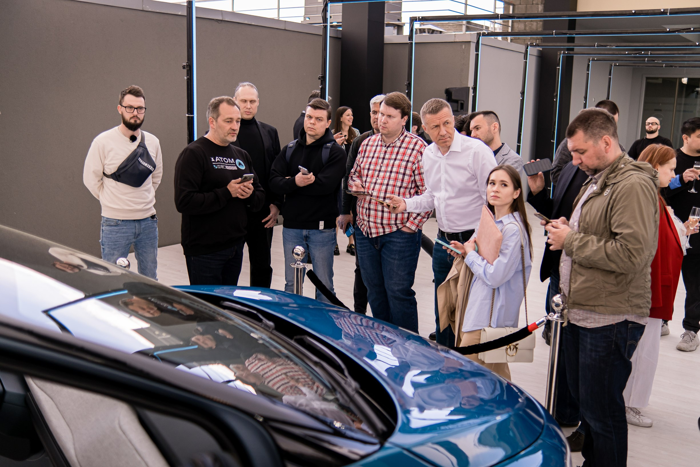 ATOM. Премьера Российского электромобиля. Репортажный фотограф Денис Тихомиров. Москва