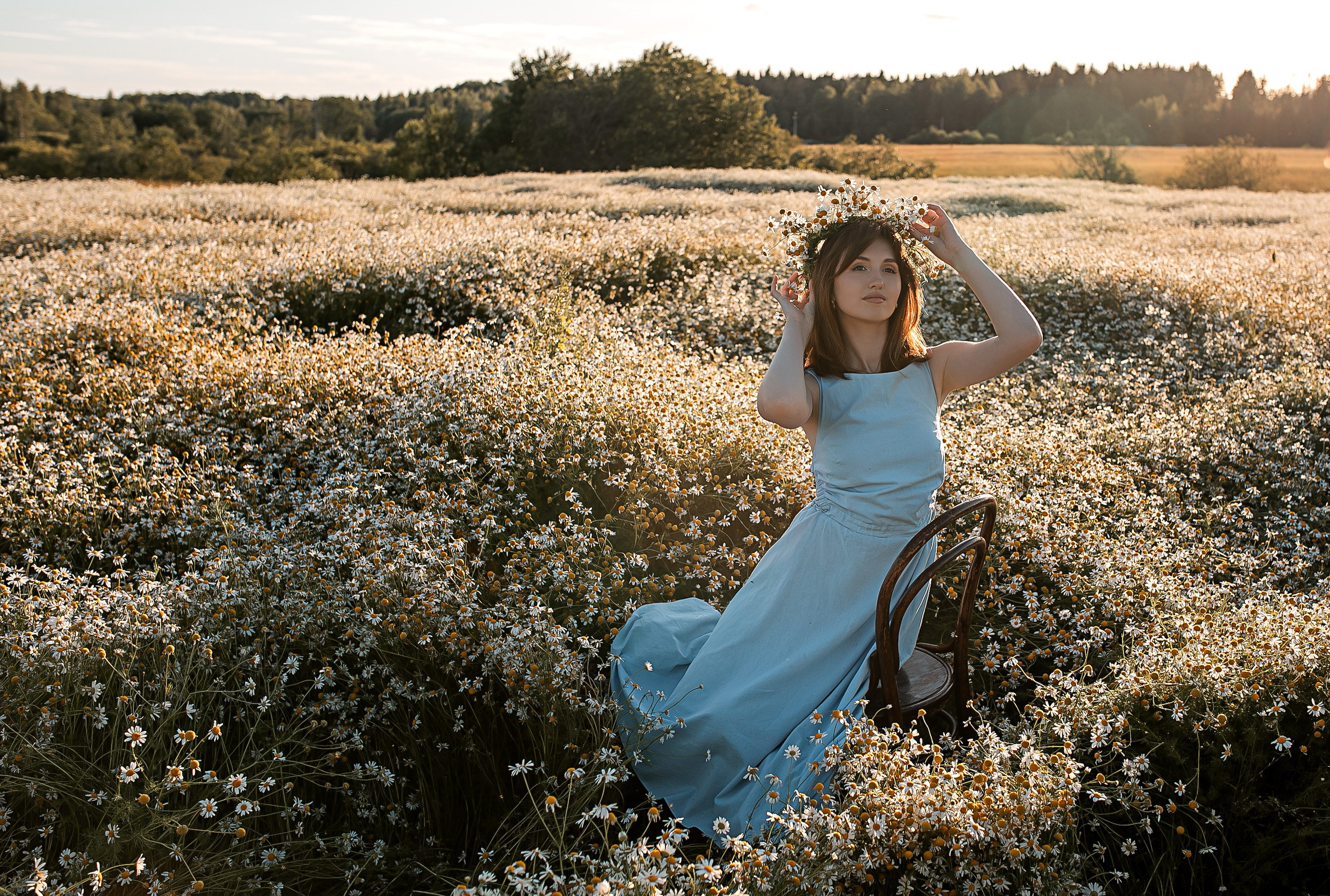 Оксана. Фотодень в ромашках. Свадебный и семейный фотограф в Колпино и СПб Юлия Папанова