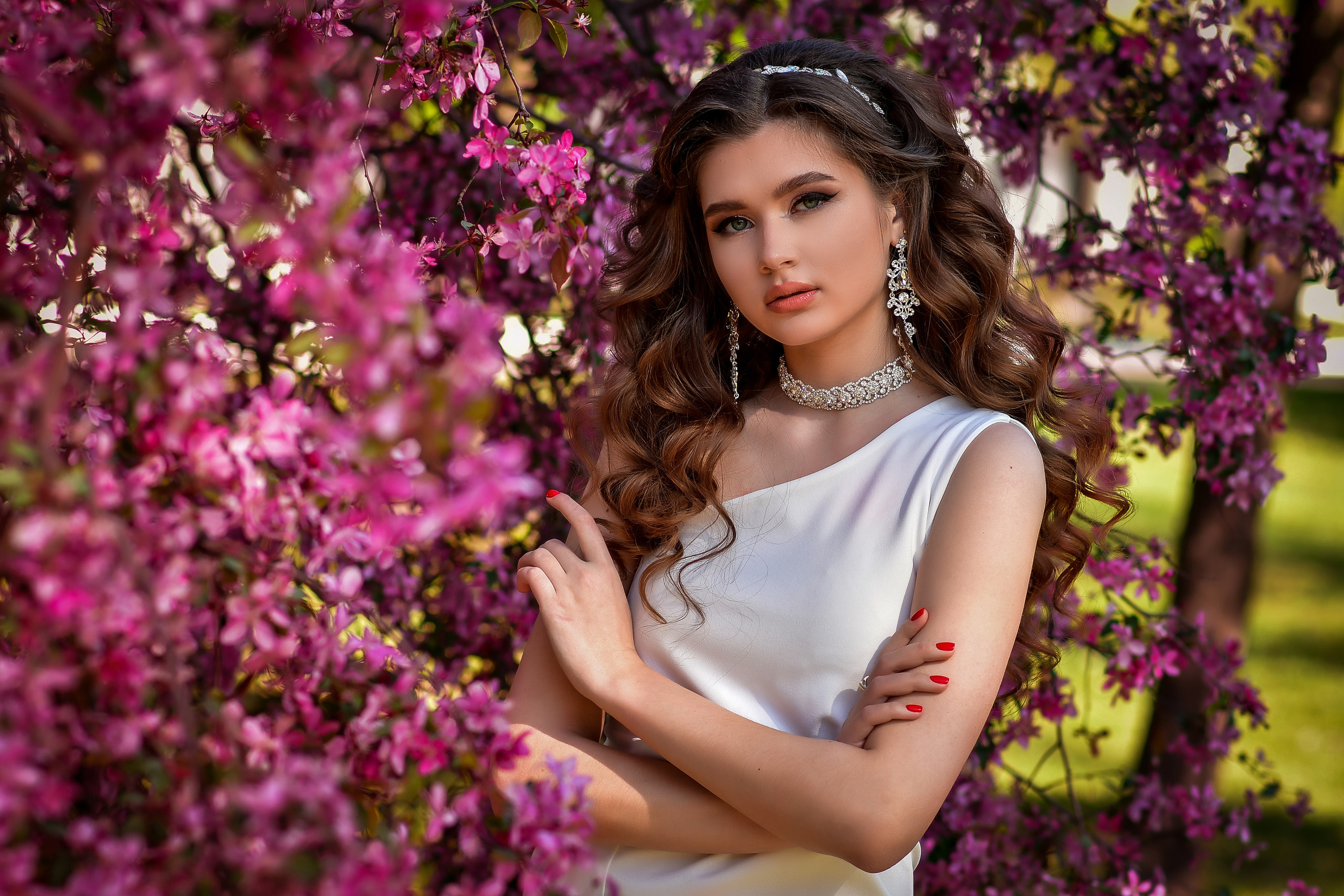 Весна. Съемка в цветении. Семейный и свадебный фотограф в Донецке Донская Анастасия