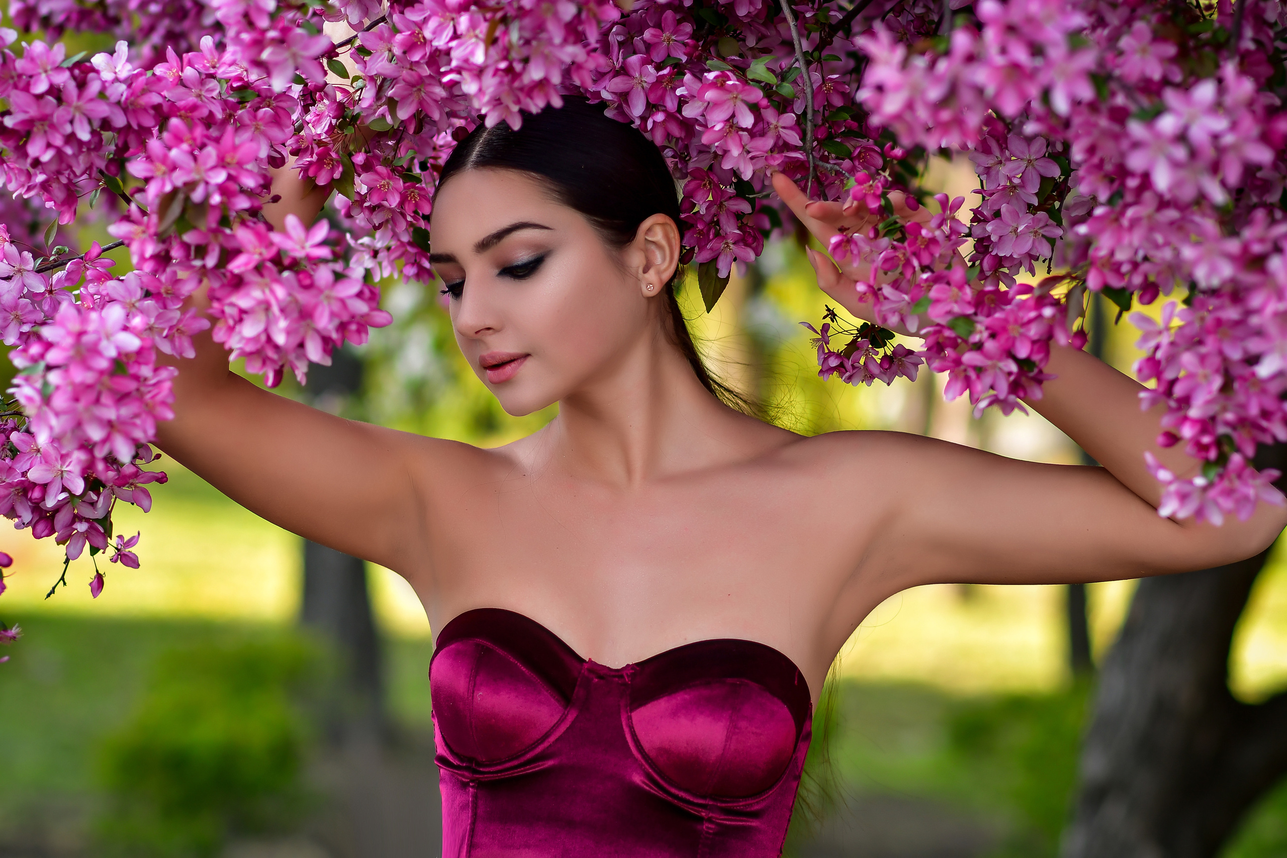 Весна. Съемка в цветении. Семейный и свадебный фотограф в Донецке Донская Анастасия