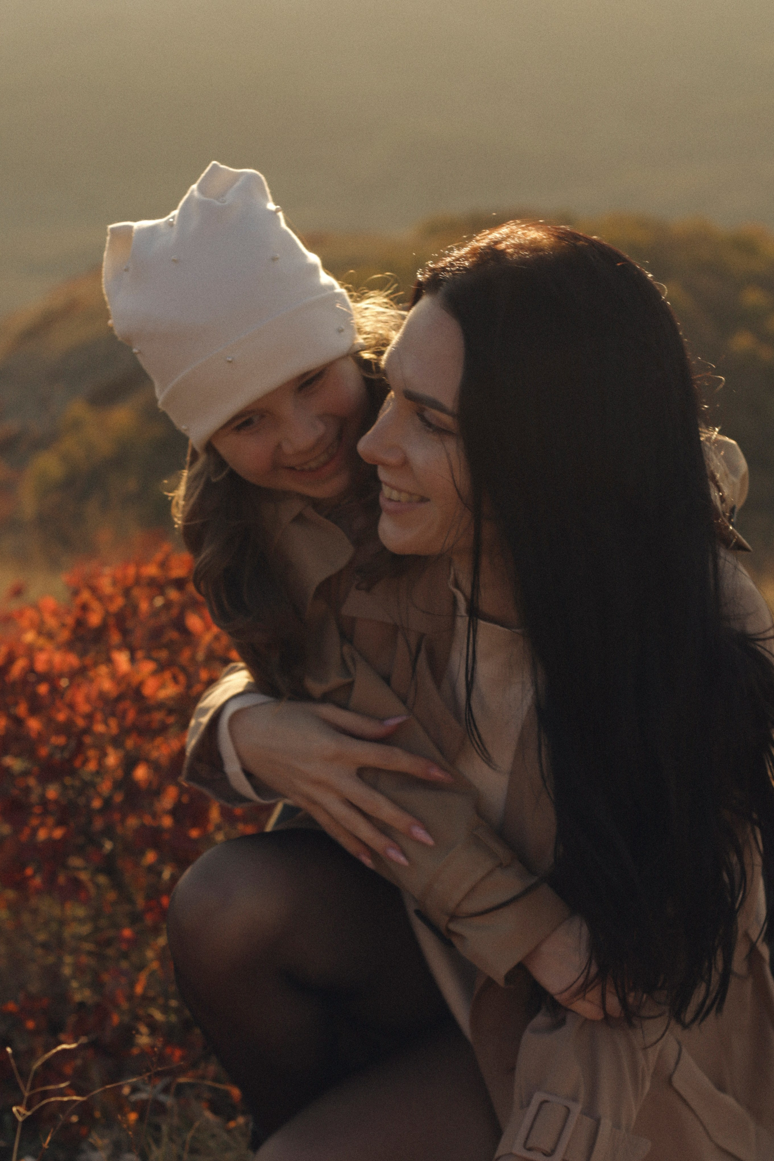 Осеняя фотосессия мамы и дочки Крым Феодосия 