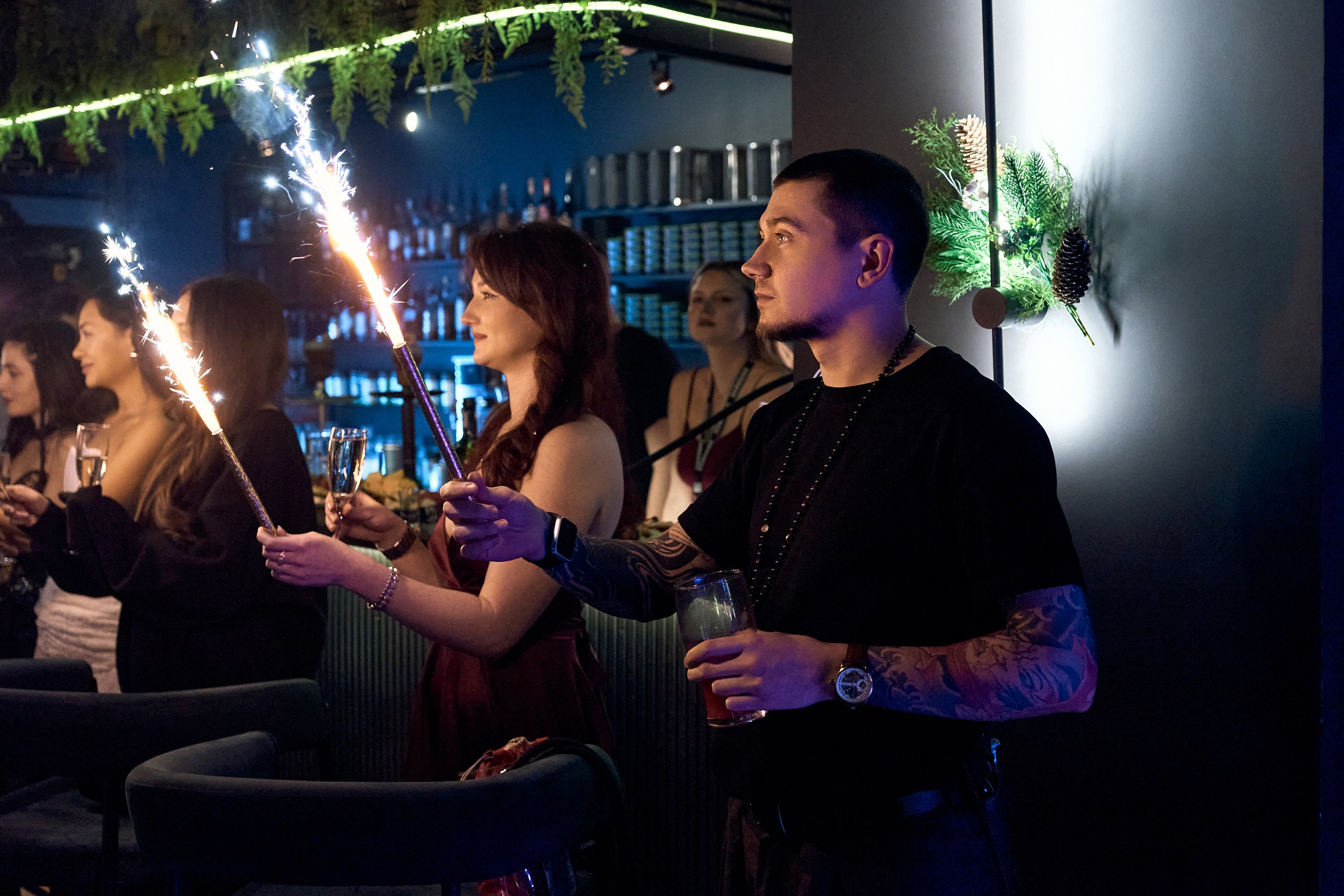 Новогодняя ночь в Мята Platinum. Контент-фотограф в Москве Тима Забабурин