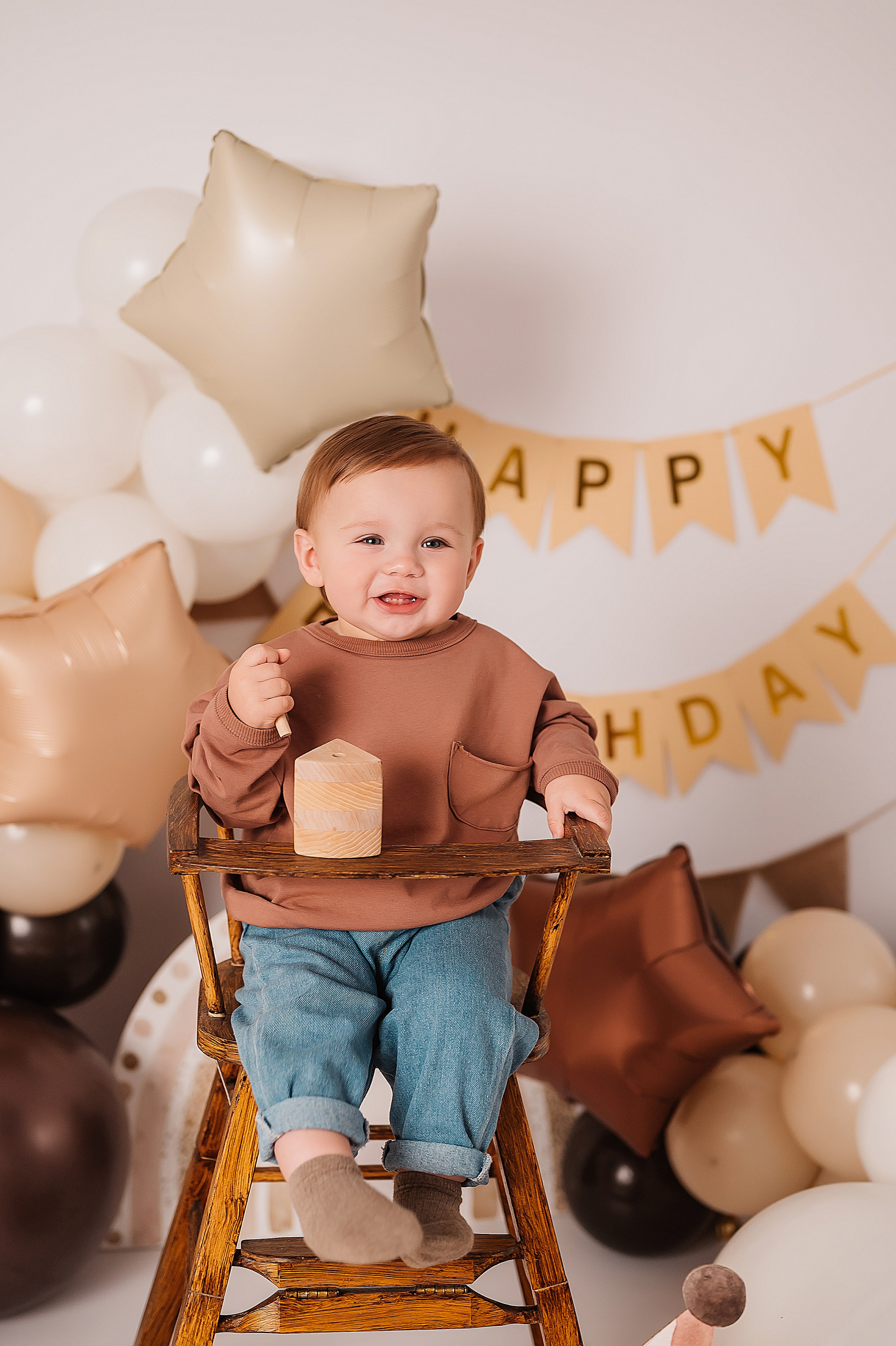 Федору 1 годик. Детский и семейный фотограф в Красноярске. Фотосессии новорожденных малышей до 1 месяца