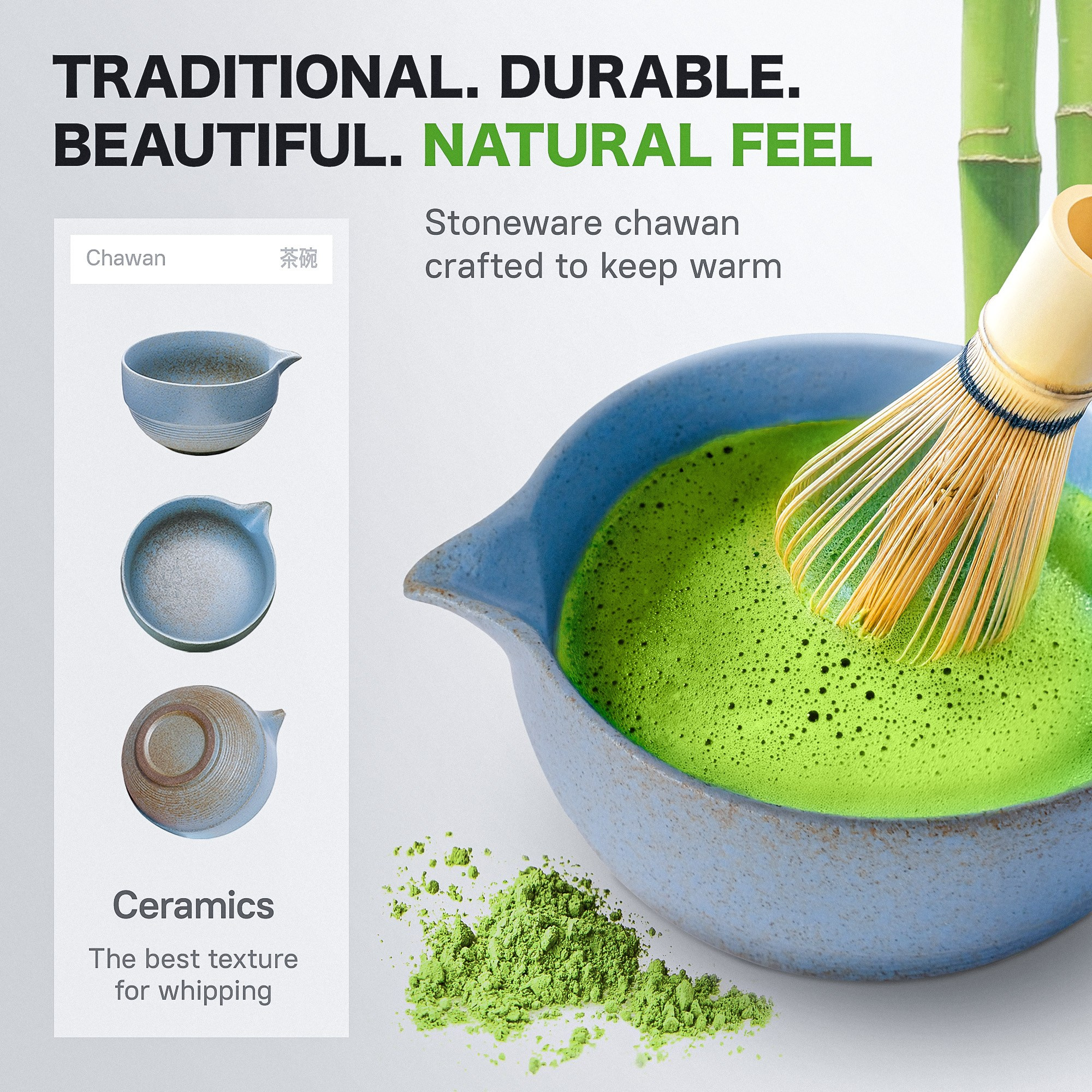 Matcha set. Дизайн карточек товара для Wildberries, Ozon, Amazon