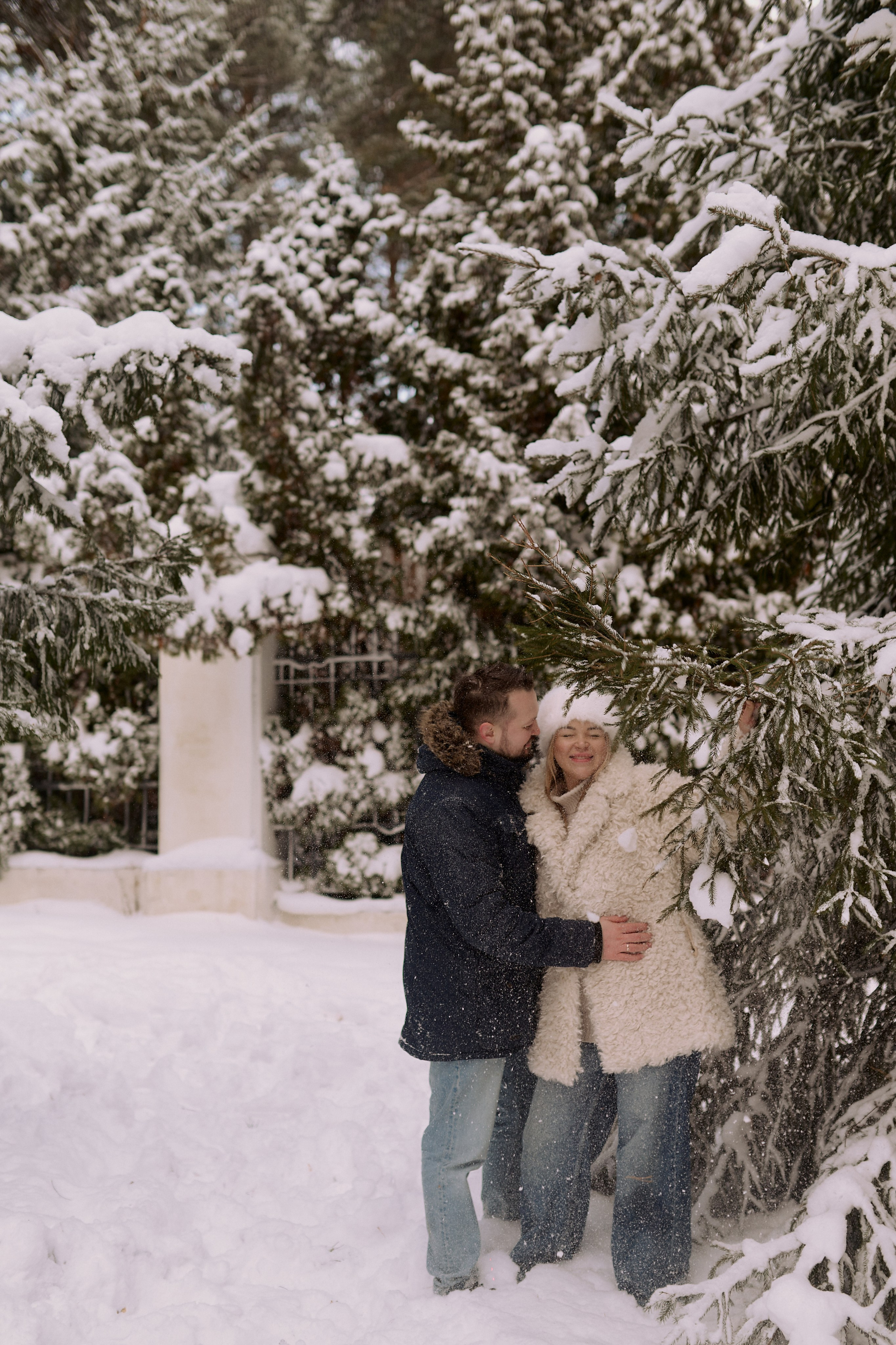 Паша, Света и Марк на зимней прогулке. Семейный и свадебный lifestyle-фотограф в Москве Мария Петрова