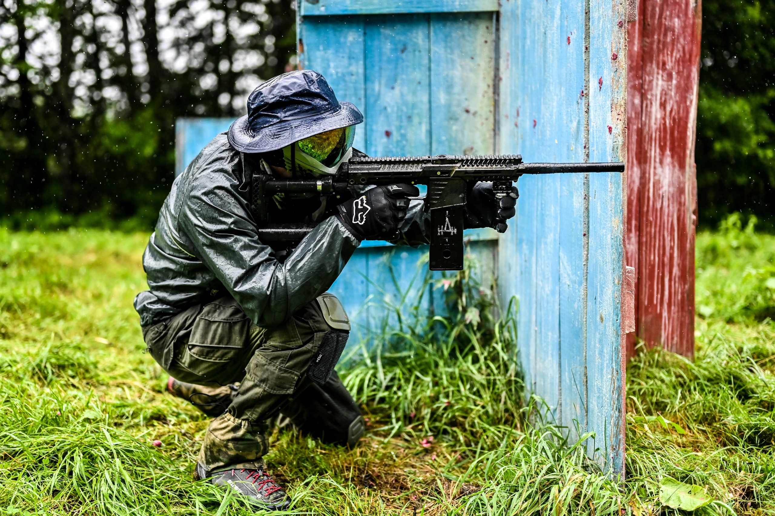 Пейнтбол в Дождь. Фоторепортажи Сахалина