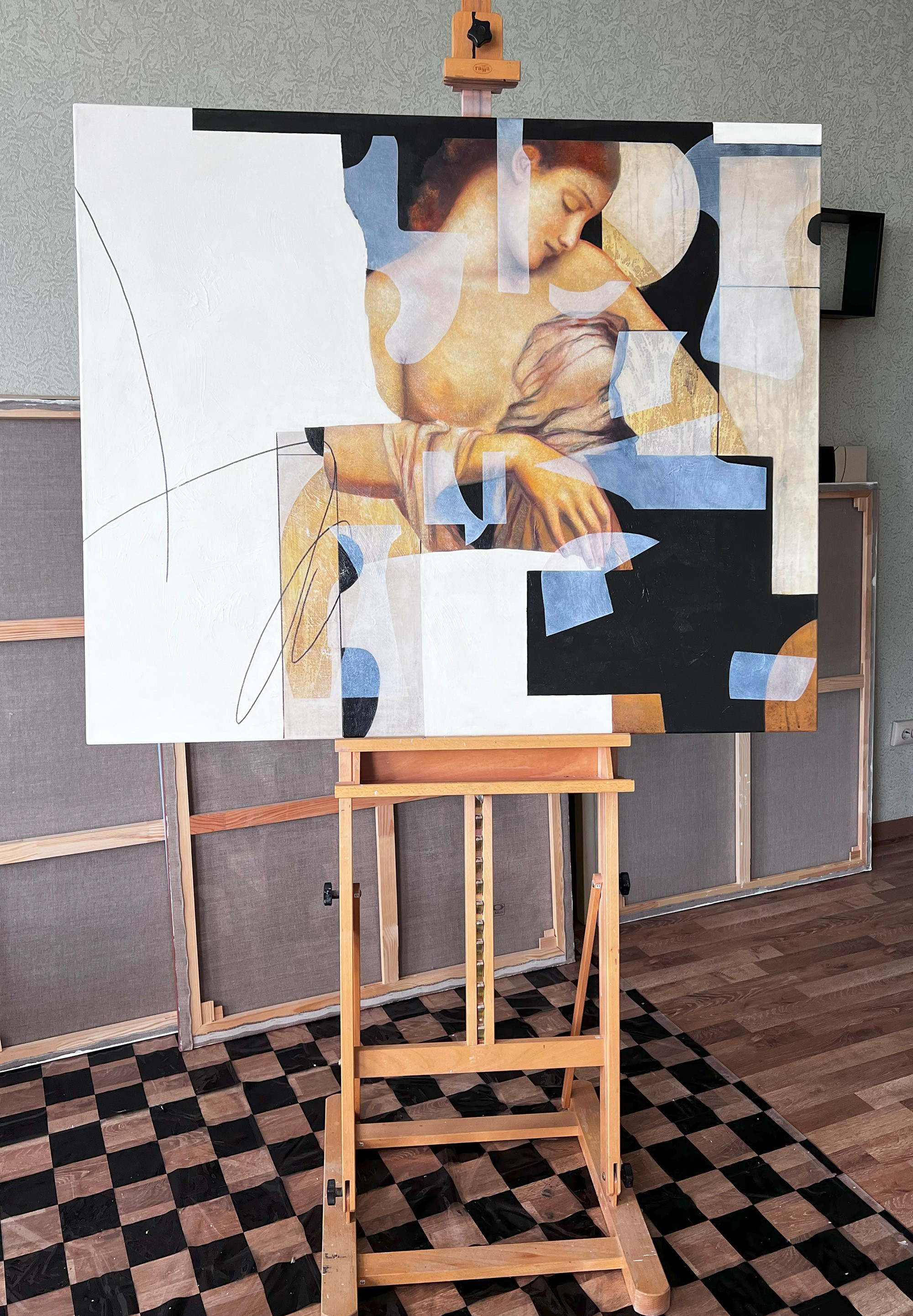 Ожидание. Художник-абстракционист Ольга Рикун. Москва