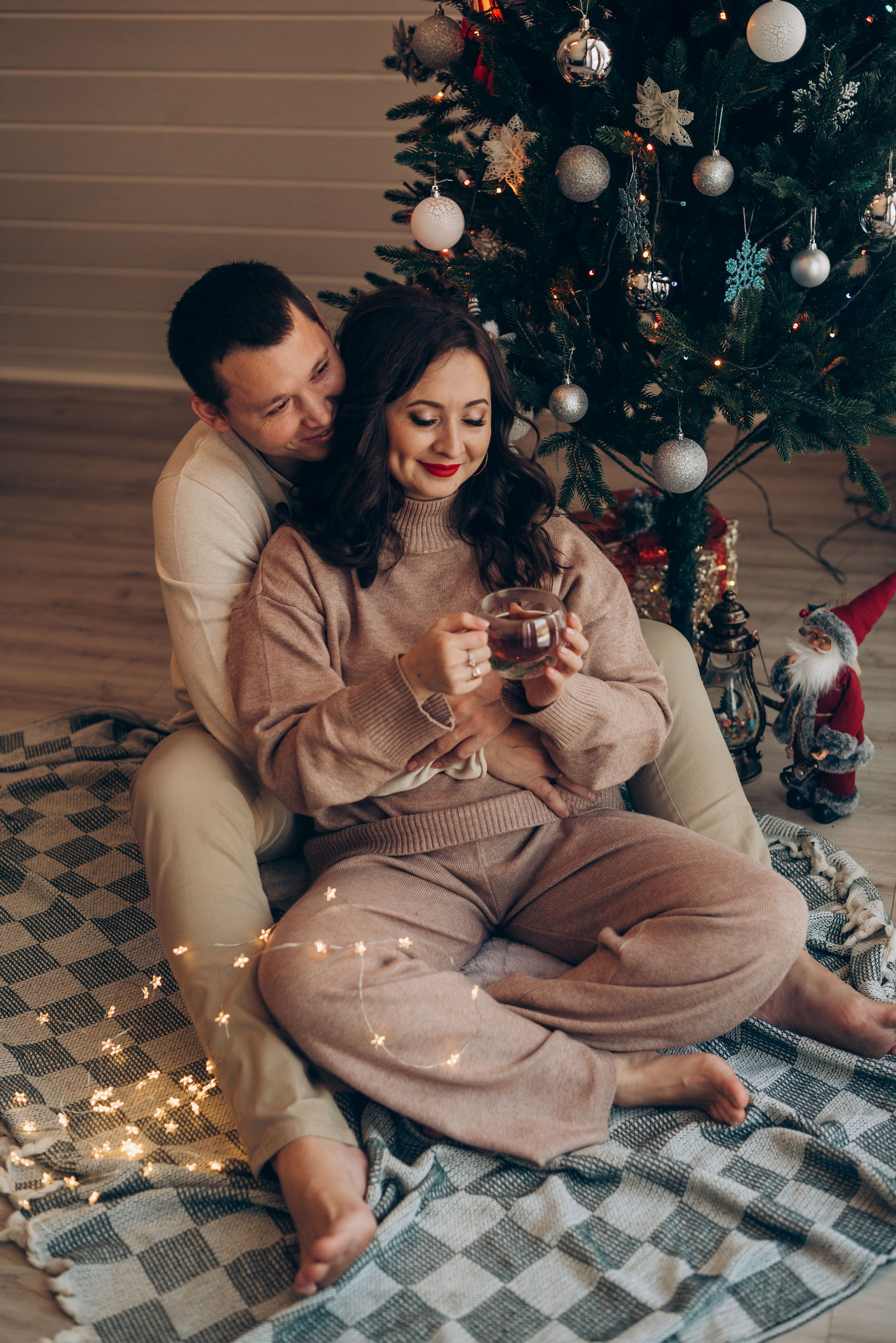 Зимняя фотосессия в домике A-frame. Семейный фотограф в Домодедово и Москве Елена Пичугина