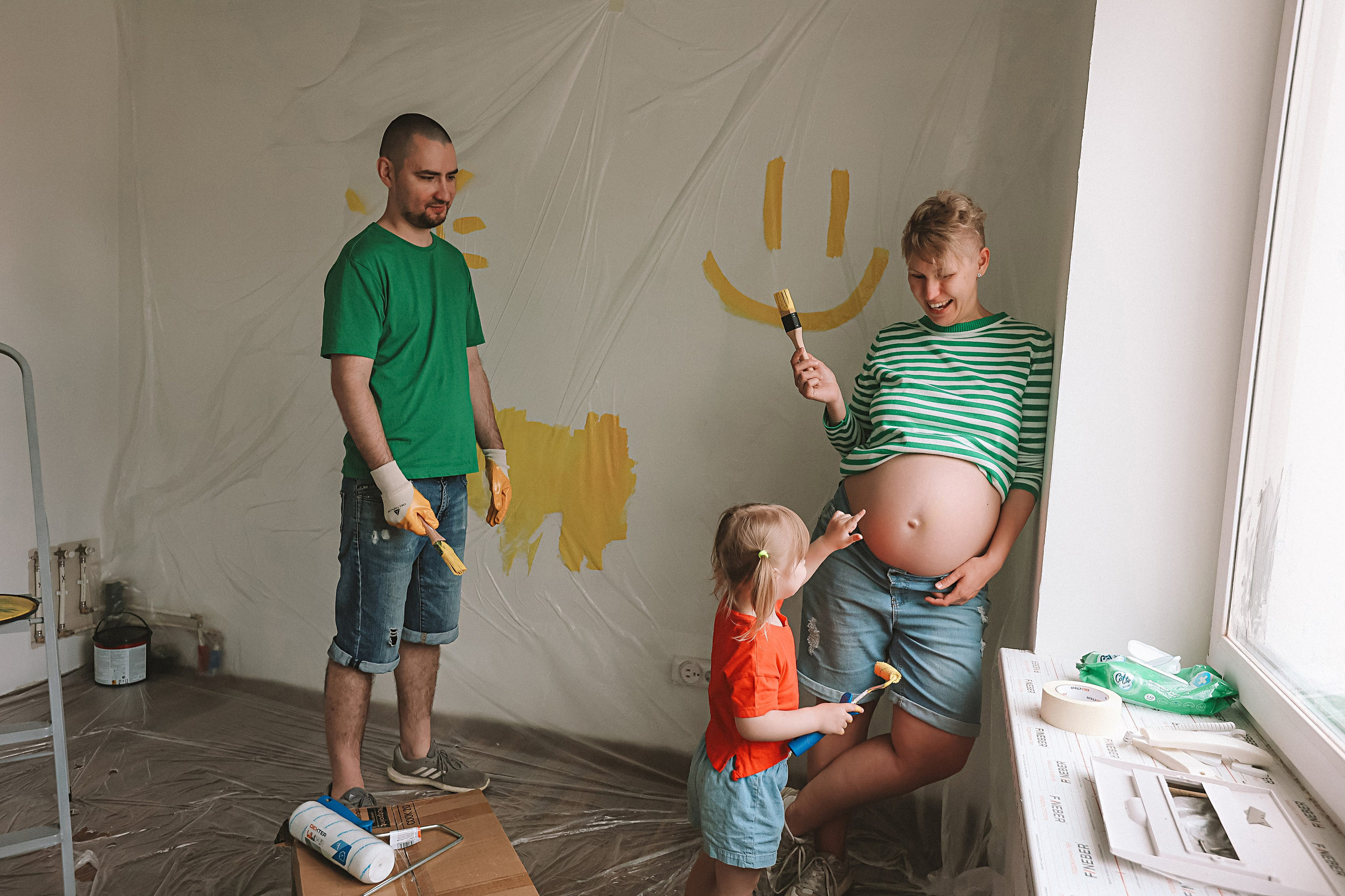 Ремонт. Семейный фотограф Тюмень, фотограф на роды Салмина Мария