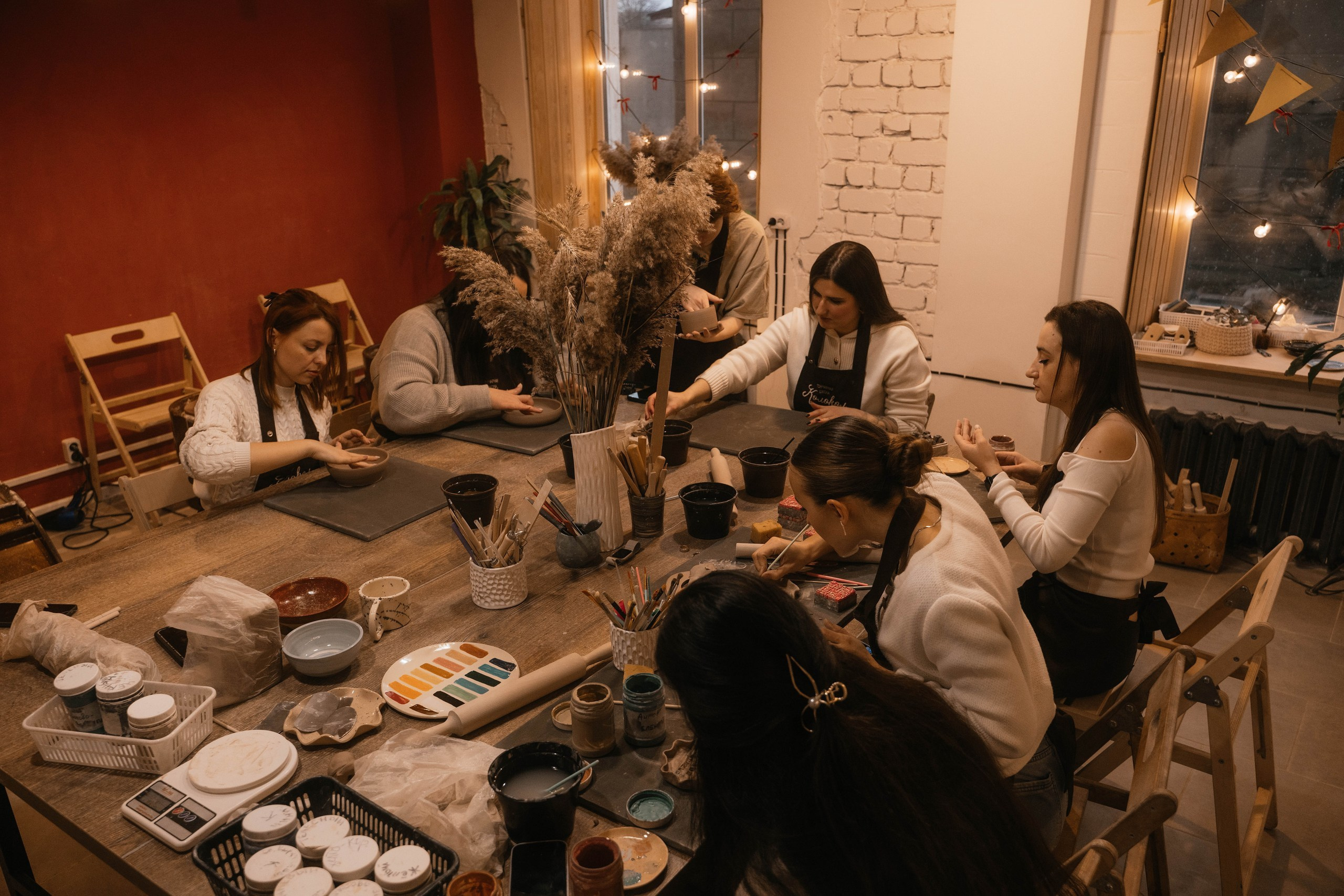 День рождения в гончарной мастерской. Свадебный, семейный фотограф в Рязани Лена Брант