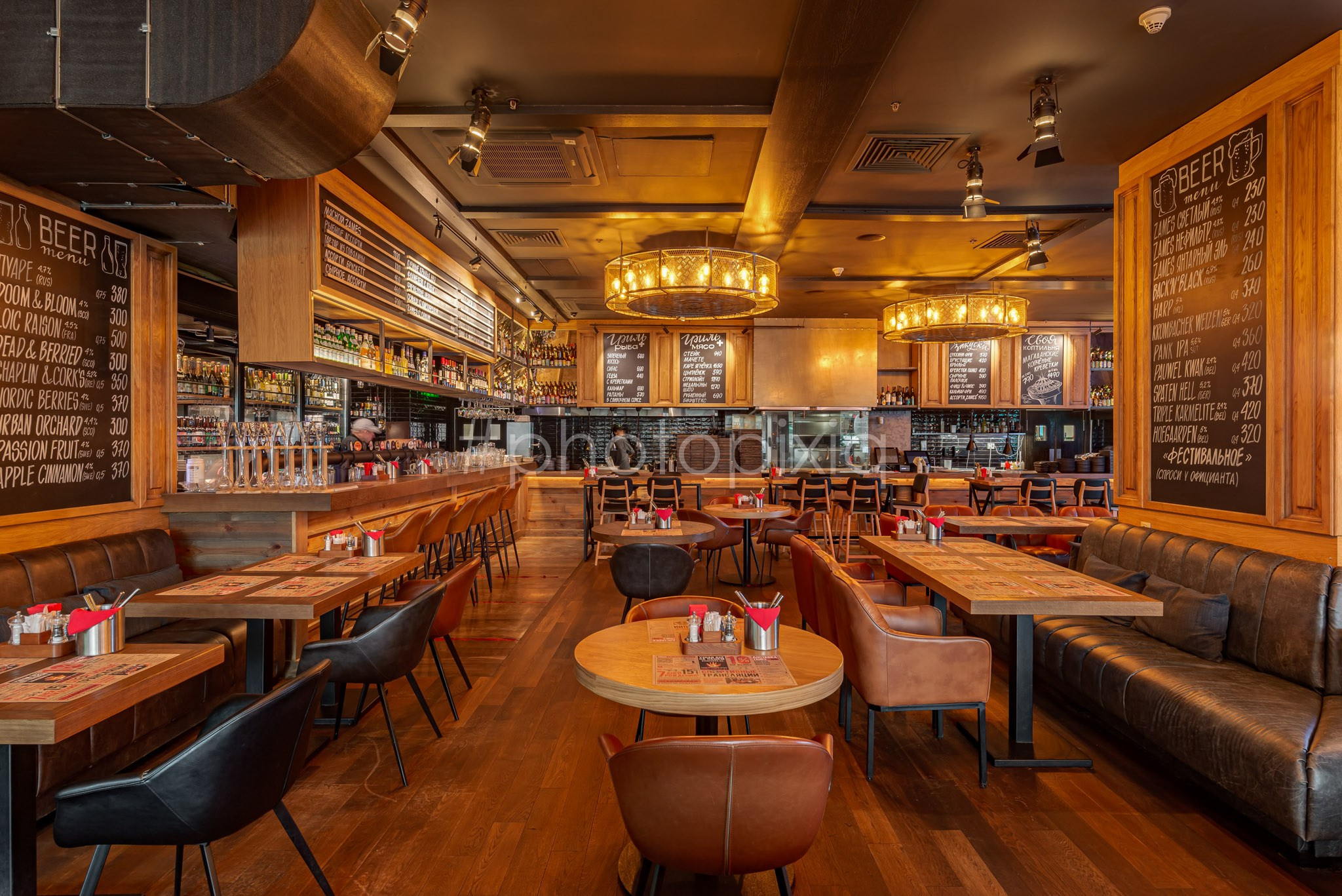 Интерьерная фотосъёмка ресторана ZAMES. Интерьерная съёмка и виртуальные туры — Интерьерный фотограф Кузнецов Сергей (photopixiq)