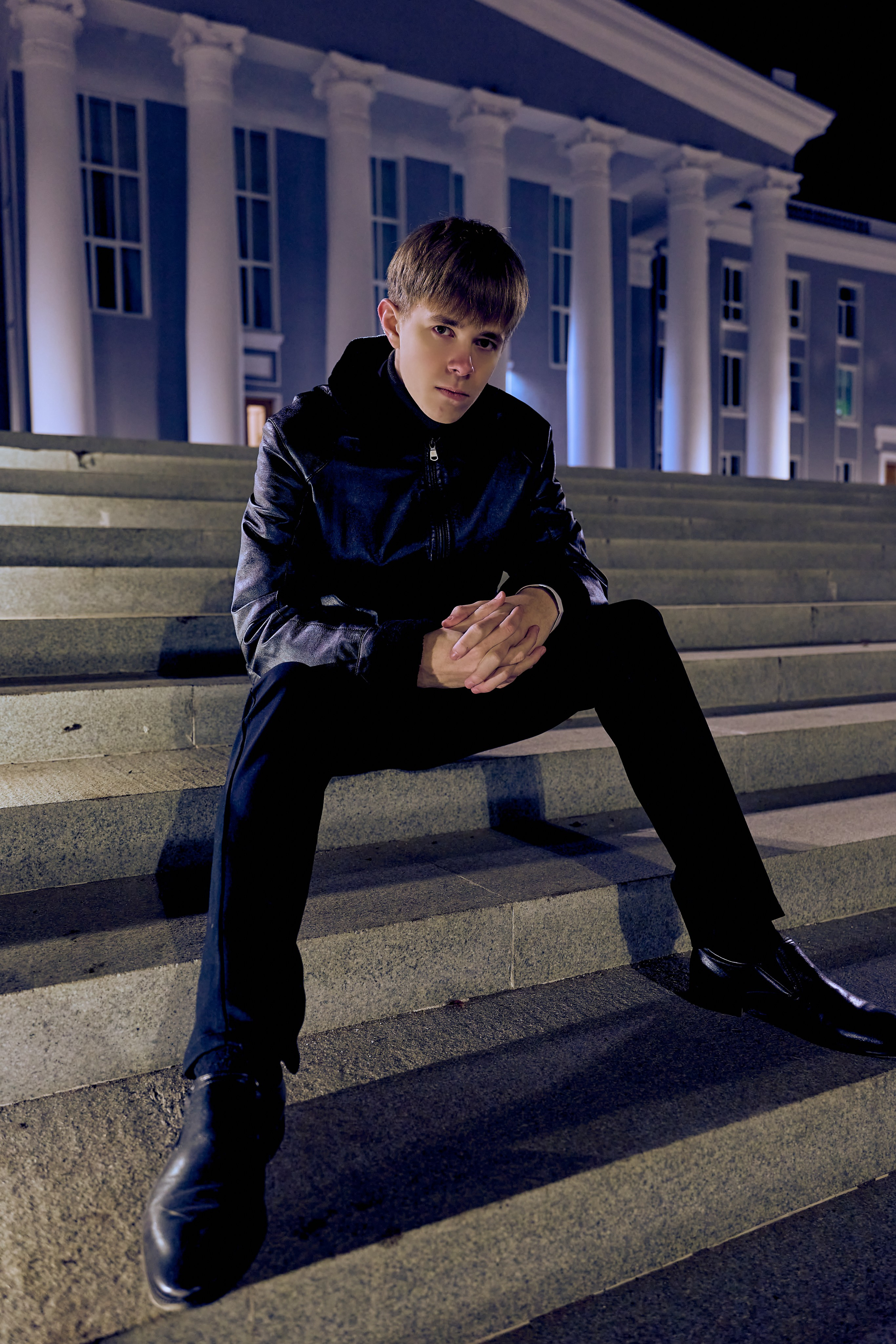 Идеи для ночной фотосессии мужского портрета фотограф Николай Голованов Дзержинск