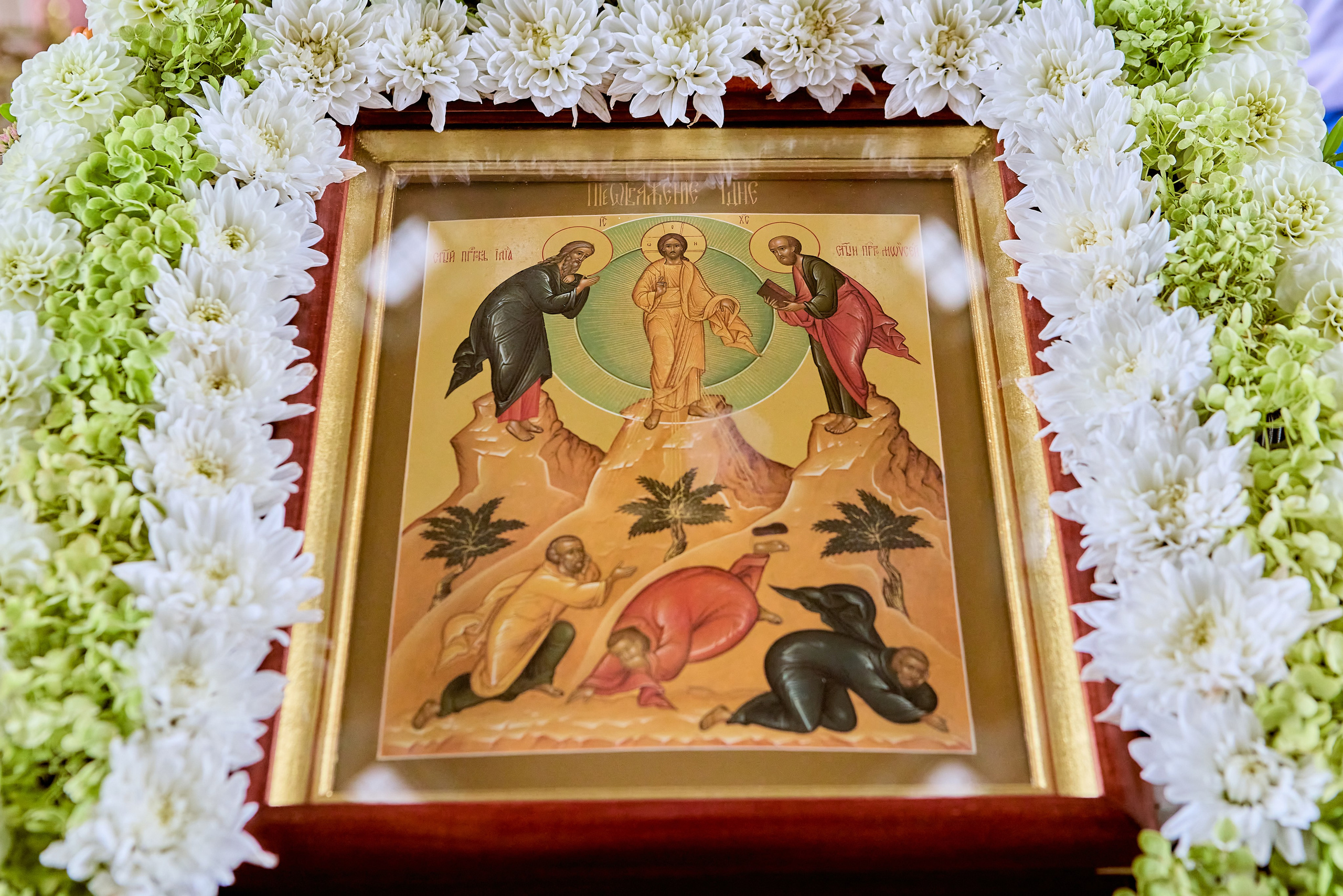 Праздник Преображение Господа Бога и Спаса нашего Иисуса Христа Праздничная икона фото Николая Голованова