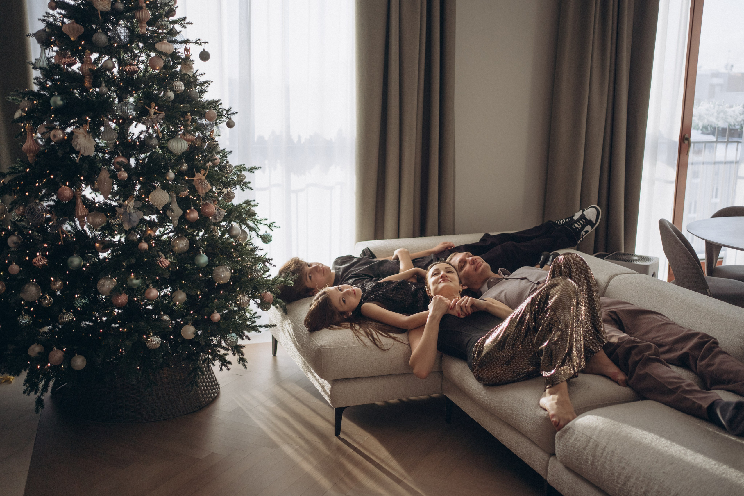 Новый год дома. Семейный фотограф, фотосессия беременности в Новосибирске Кристина Киб